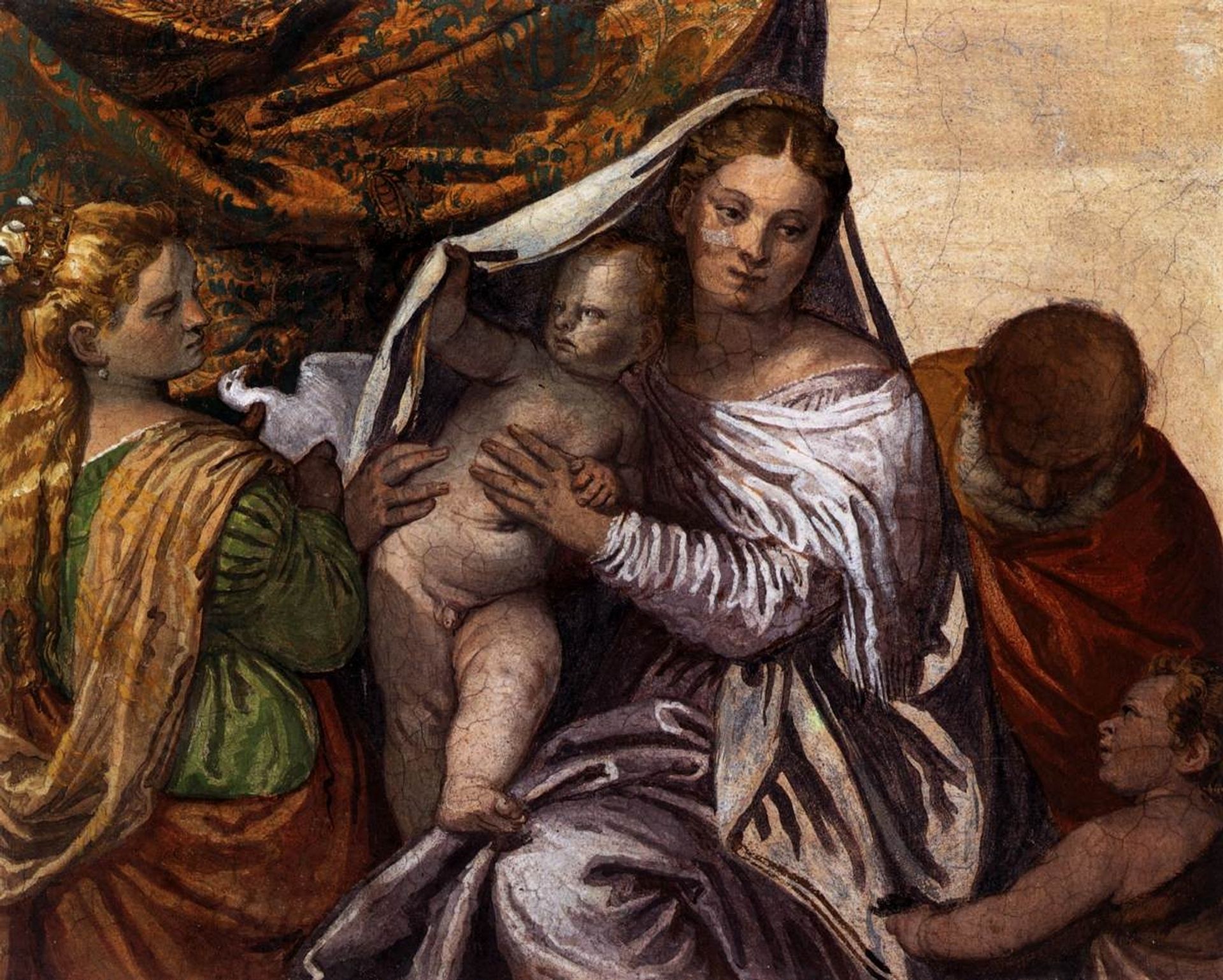 Holy Family with St Catherine and the Infant St John by Paolo Veronese