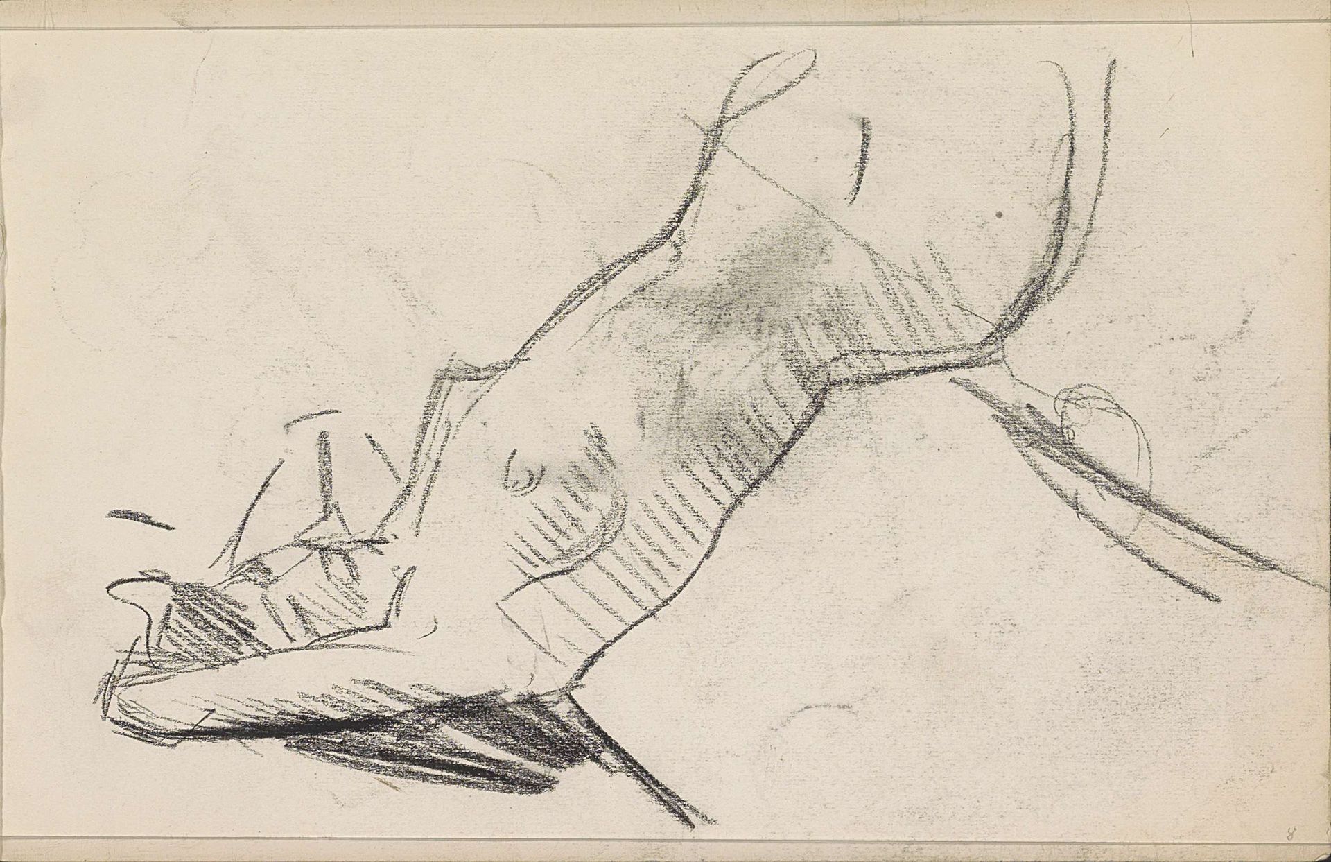 Reclining Female Nude by Isaac Israels