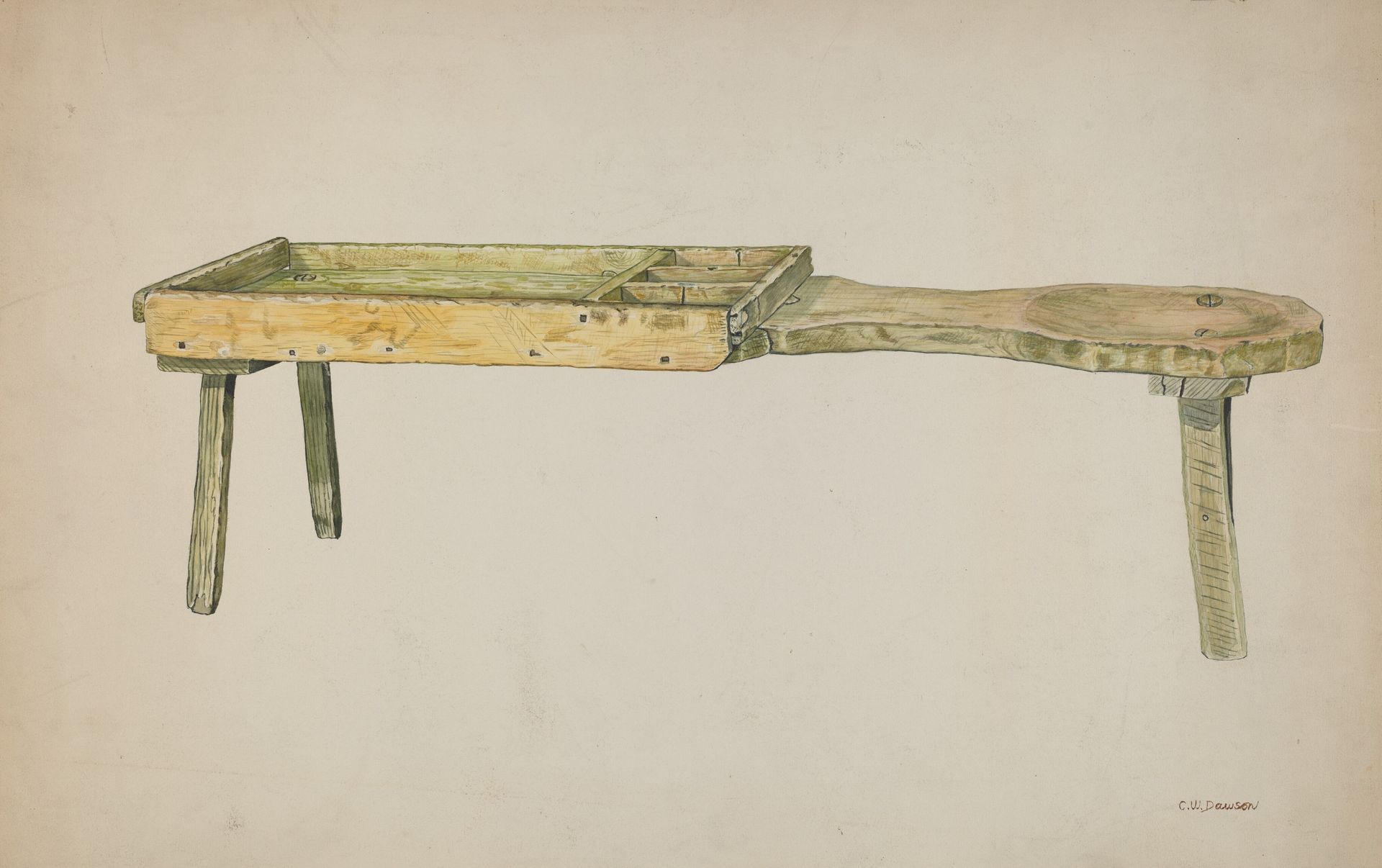 Shoe Bench by Clarence W. Dawson