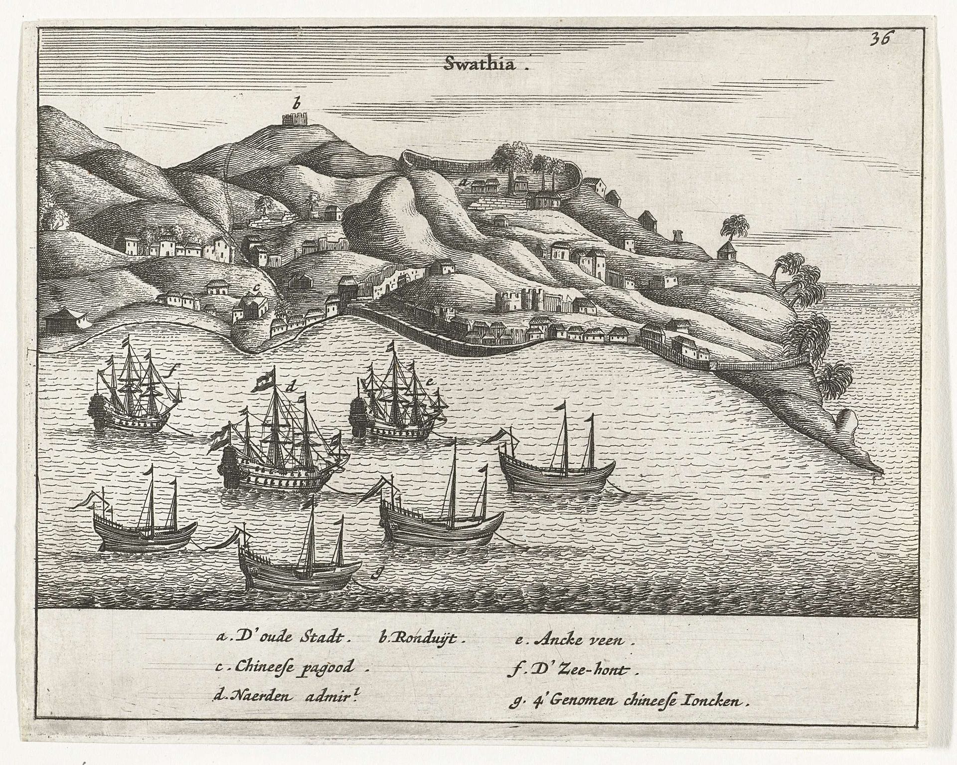 Vloot bij Swathia (China), 1662 by Anonymous