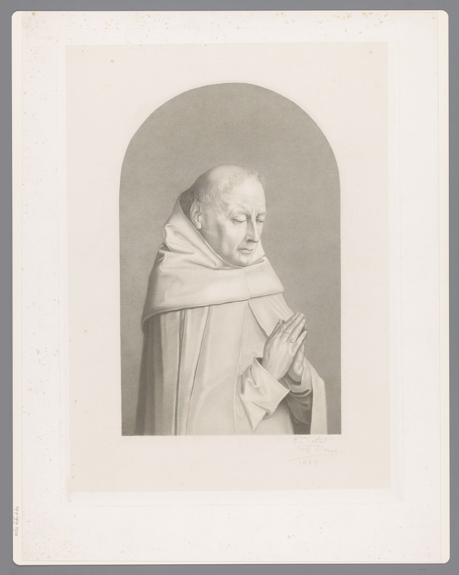 Biddende monnik by Auguste Danse