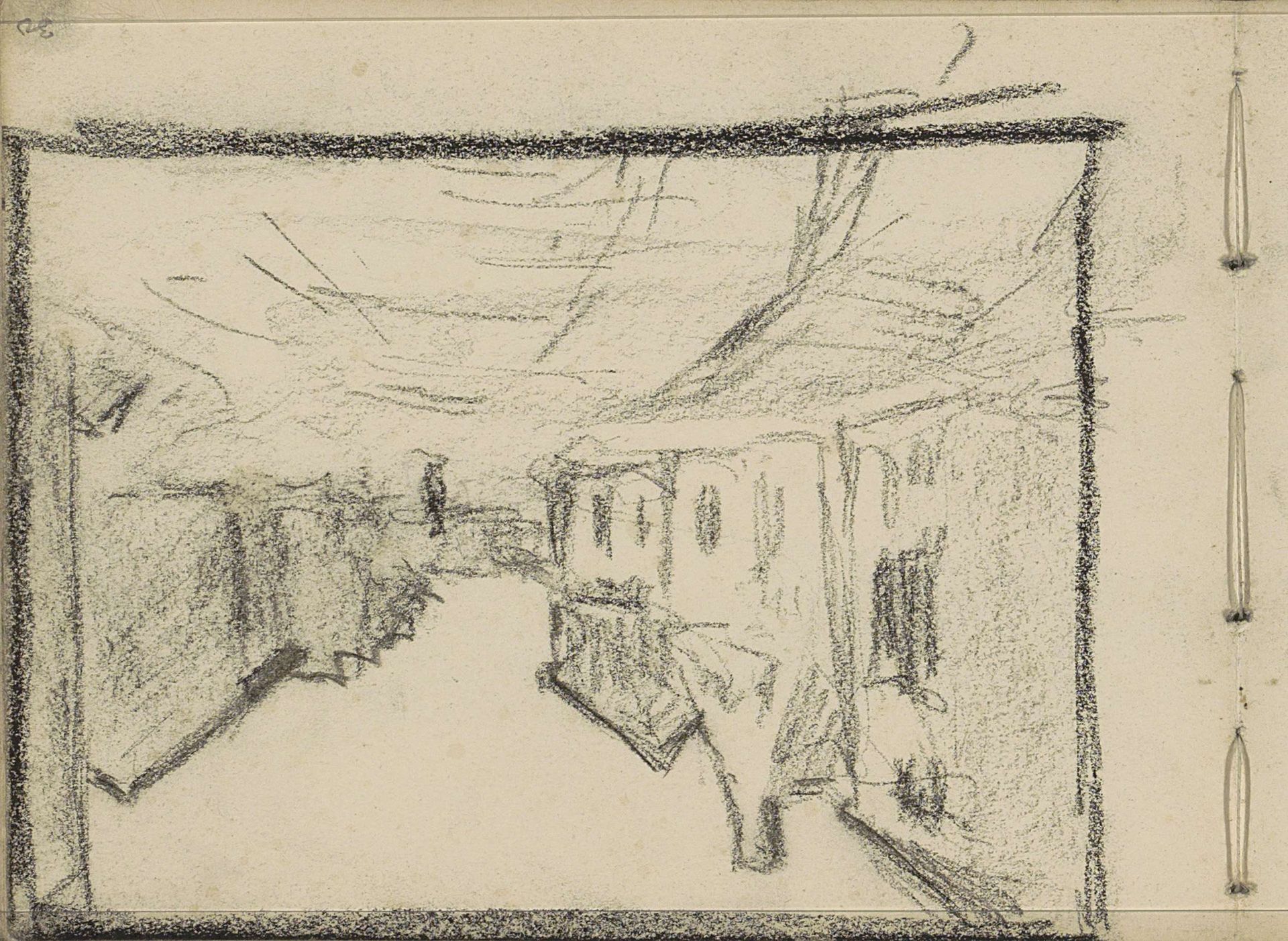 Figuur op een dorpsstraat by Hermannus Adrianus van Oosterzee