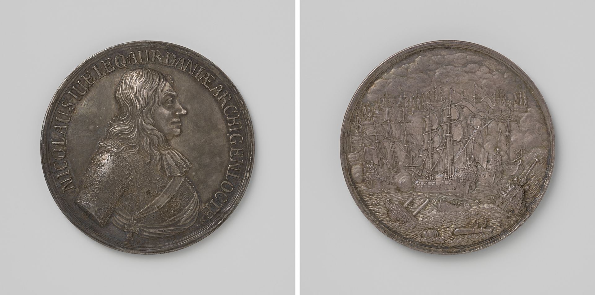 Overwinningen op de Zweden, ter ere van admiraal Niels Juel by Johann Höhn