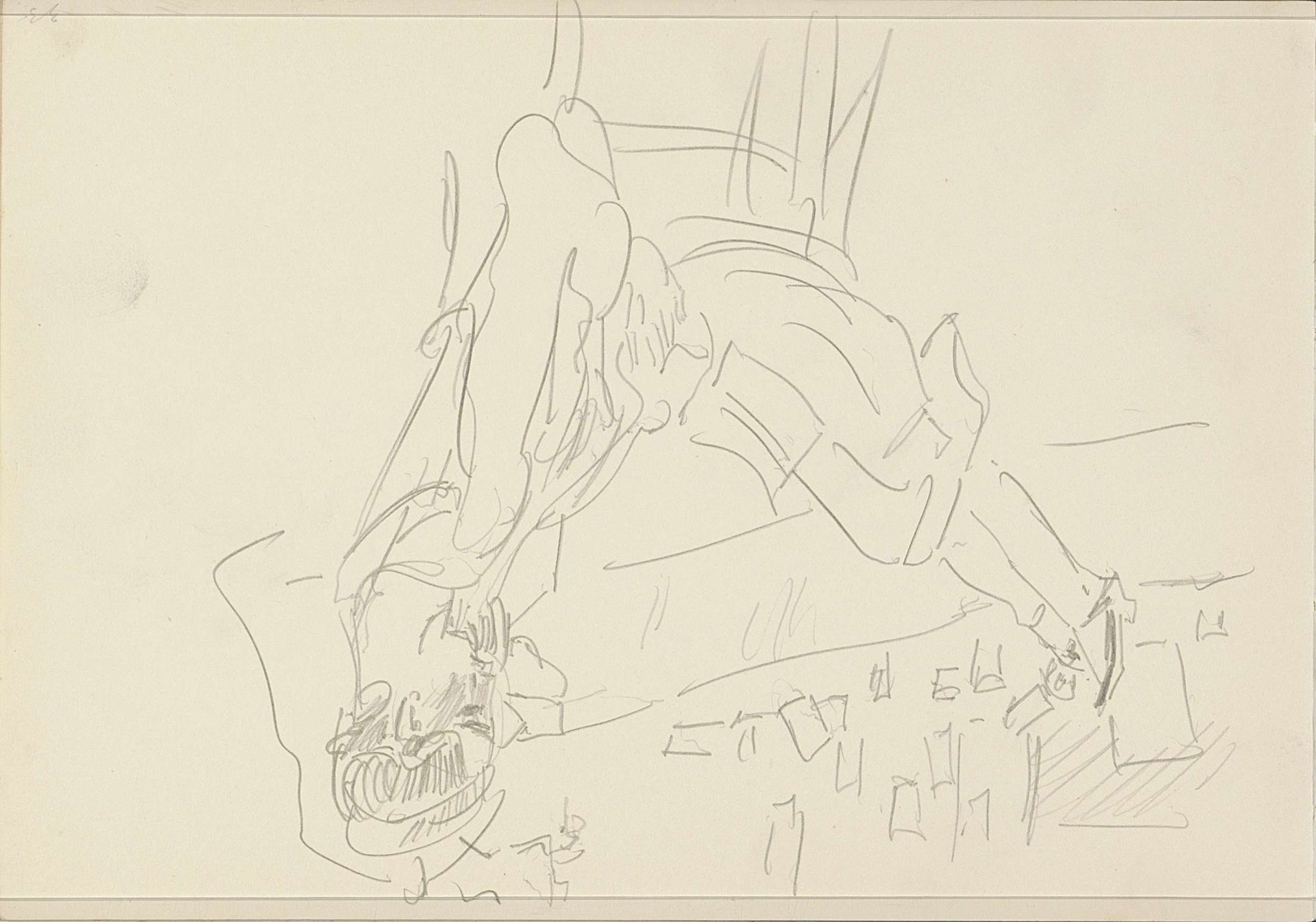 Lezende jonge vrouw in de kleedkamer van Theater Scala te Den Haag by Isaac Israels
