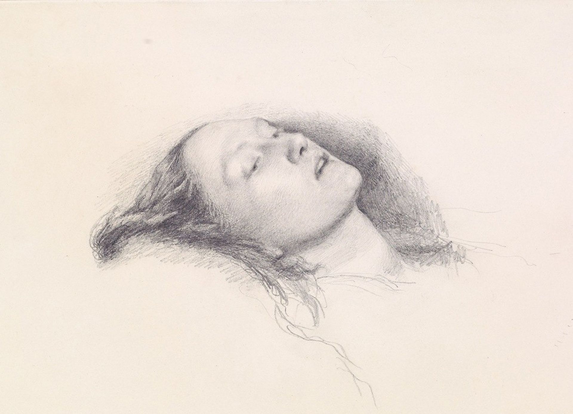 Ophelia – Head Study by Sir John Everett Millais