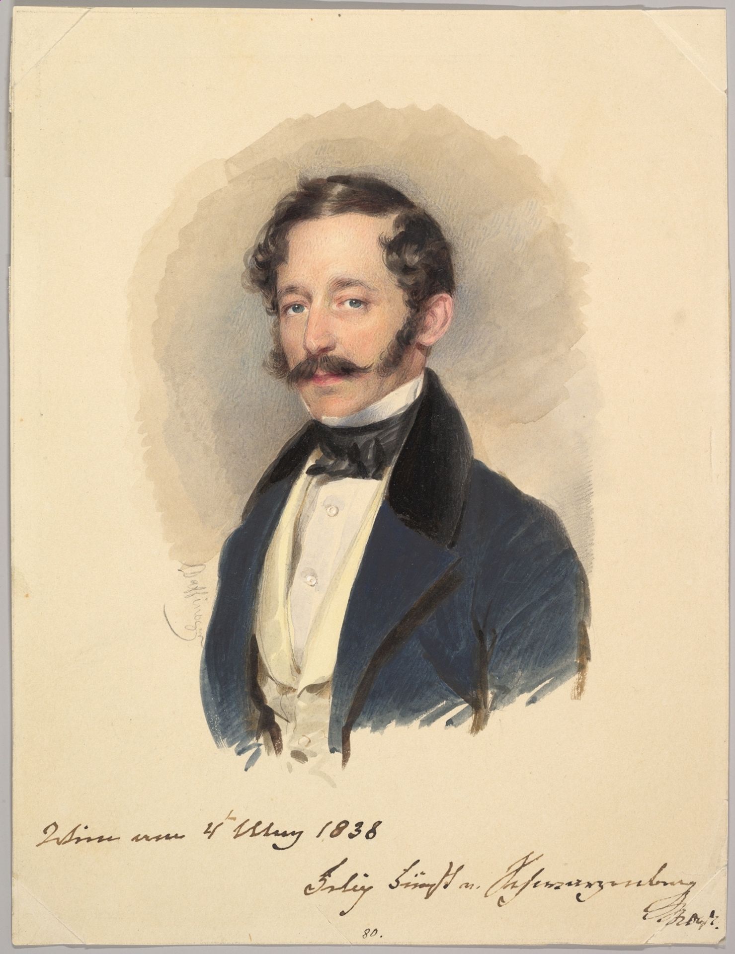 Prince Felix of Schwarzenberg by Moritz Michael Daffinger