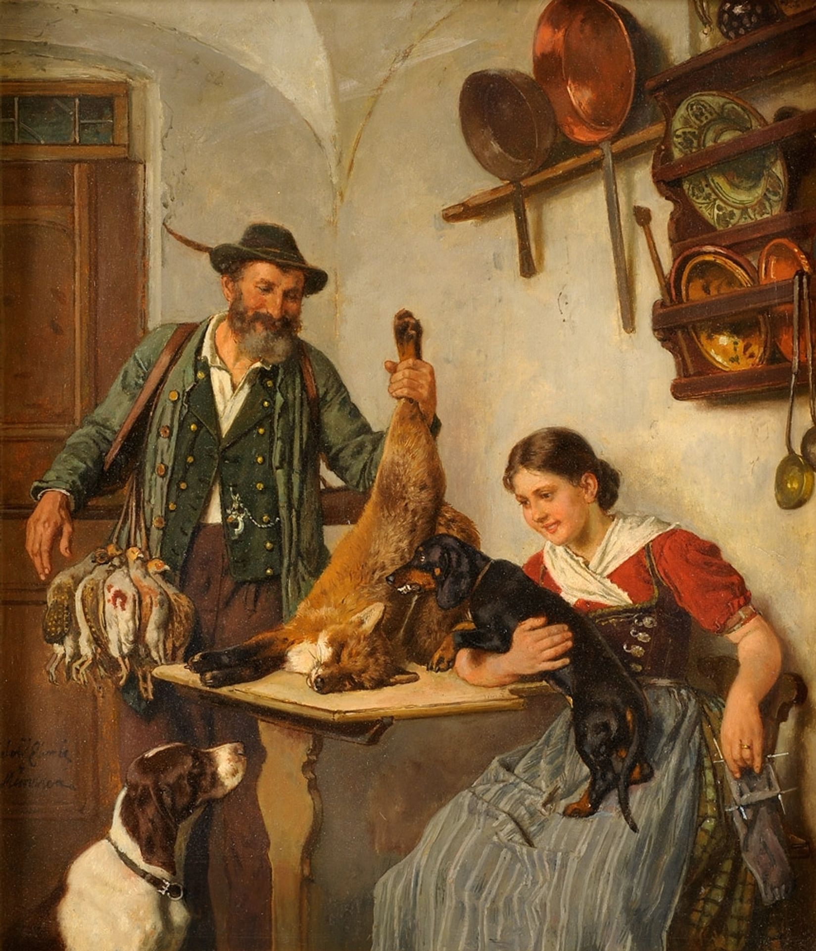 A successful hunt by Adolf Eberle