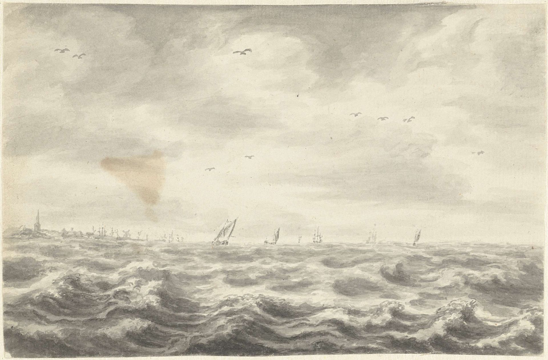 Zeegezicht by Pieter Idserts