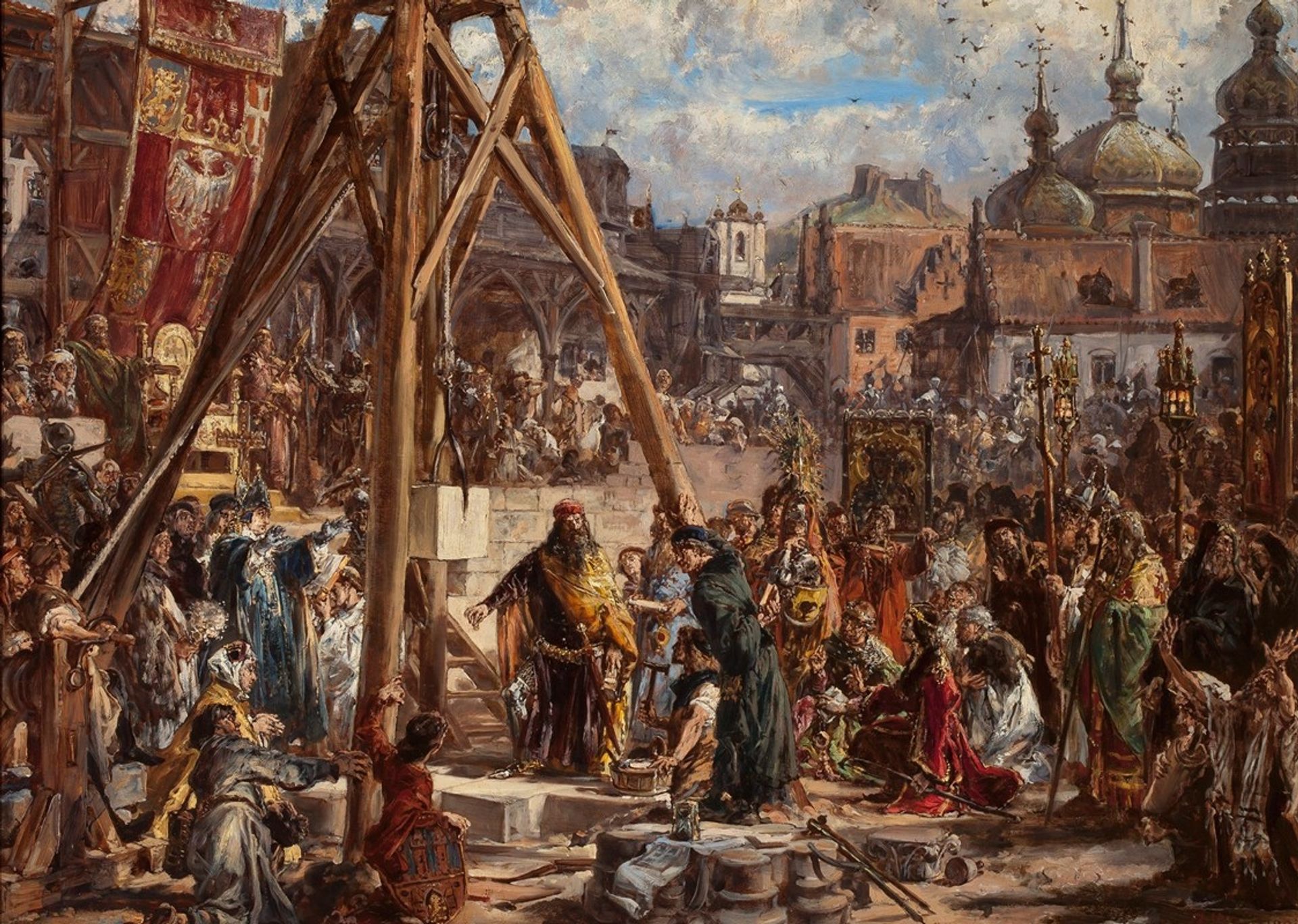 Retaking of Rus. Wealth and Education, 1366 AD, from the series “History of Civilization in Poland” by Jan Matejko