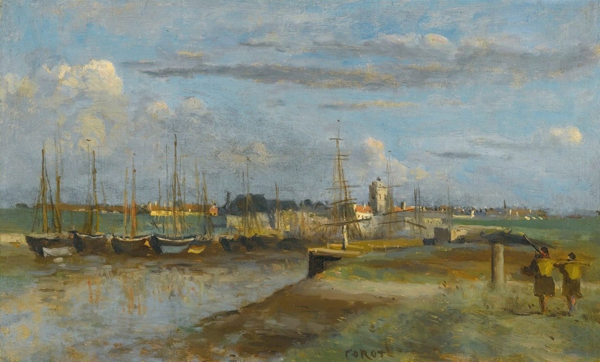 Dunkerque; L’arrière-Port by Camille Corot