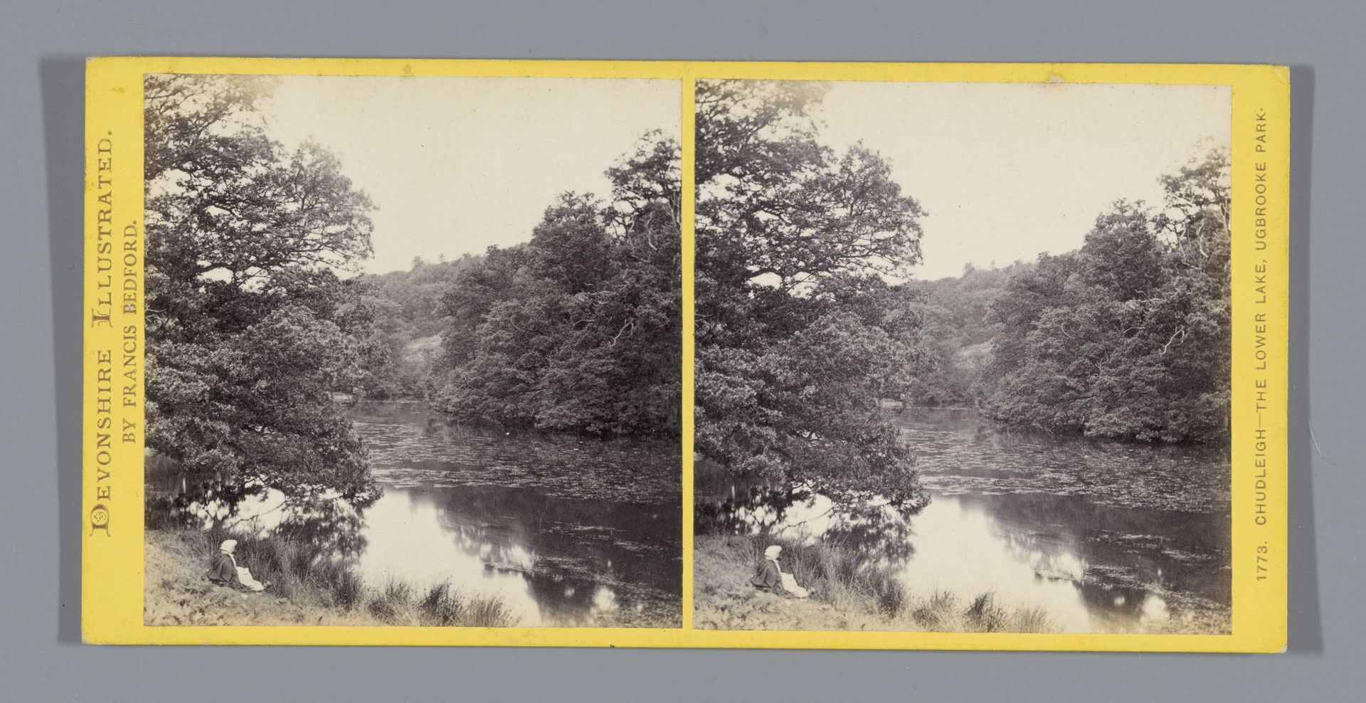 Meer in Ugbrooke Park te Chudleigh by Francis Bedford