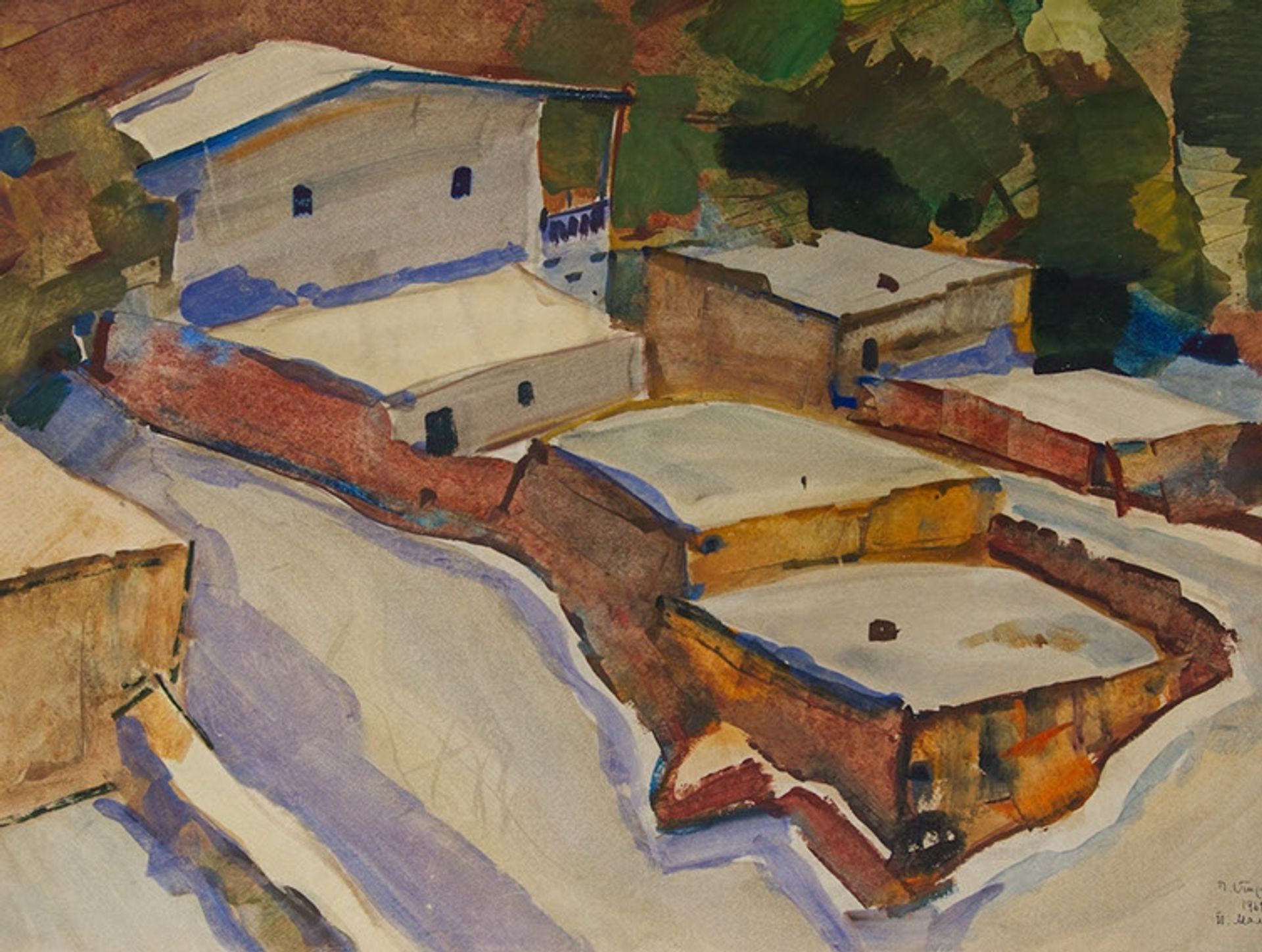 Old Rooftops by Petros Malayan