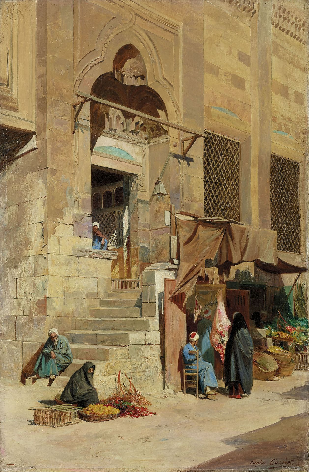 La Mosquée D’el Azar Au Caire by Eugène Girardet