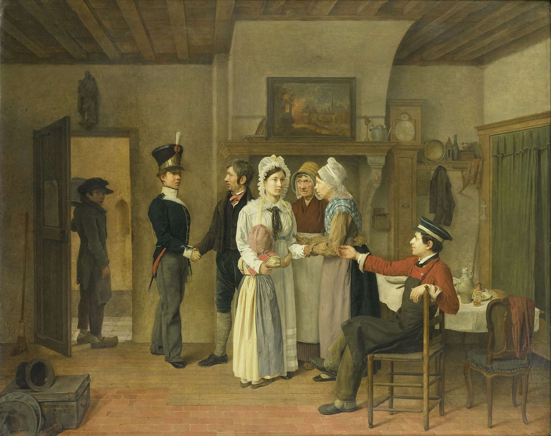 The Soldier's Farewell by Charles van Beveren