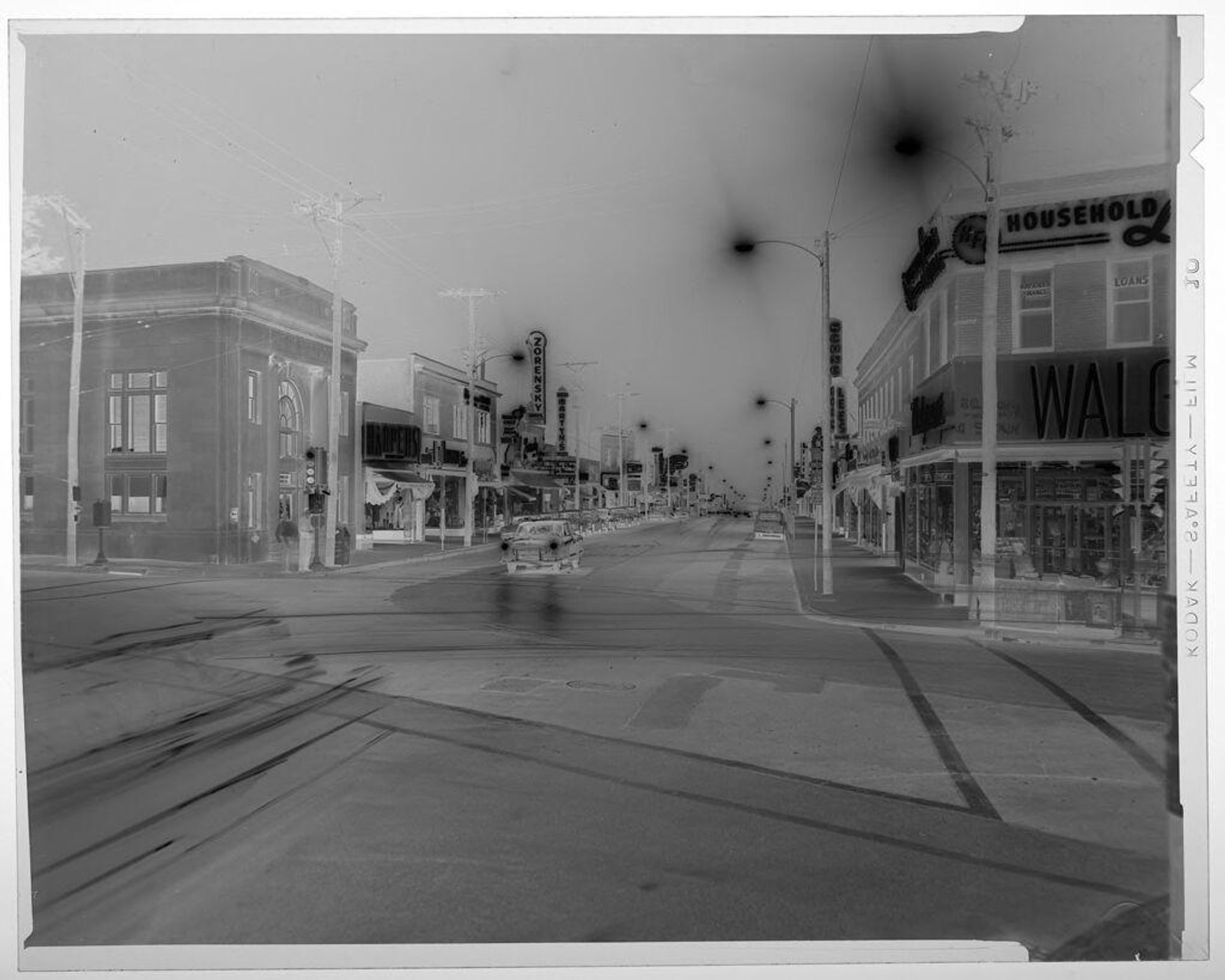Untitled (city street at night) by Jack Gould