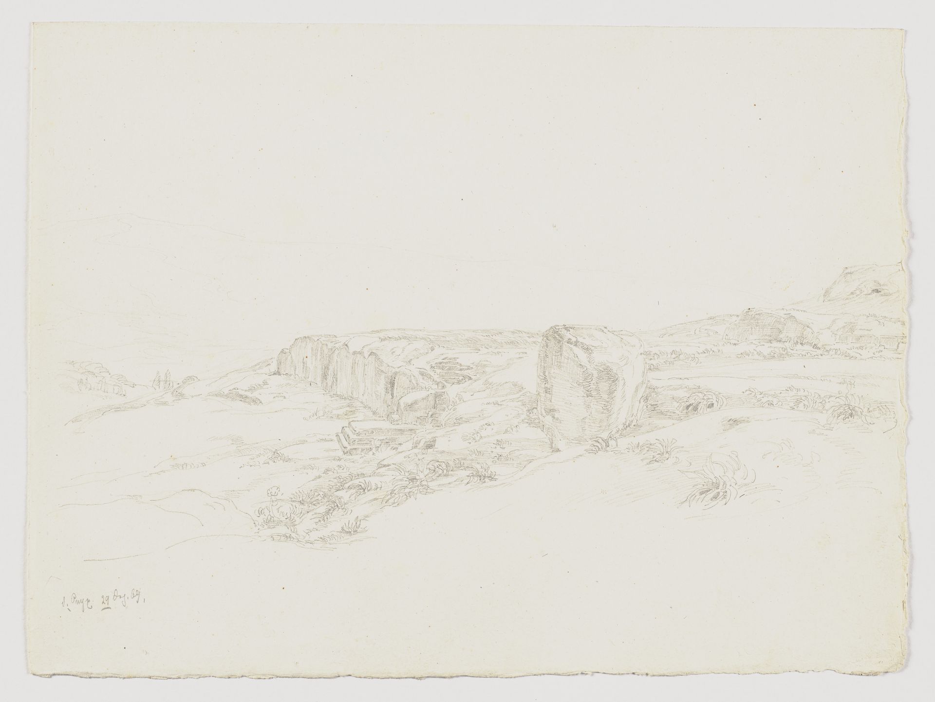 View of the Pnyx by Ludwig Metz