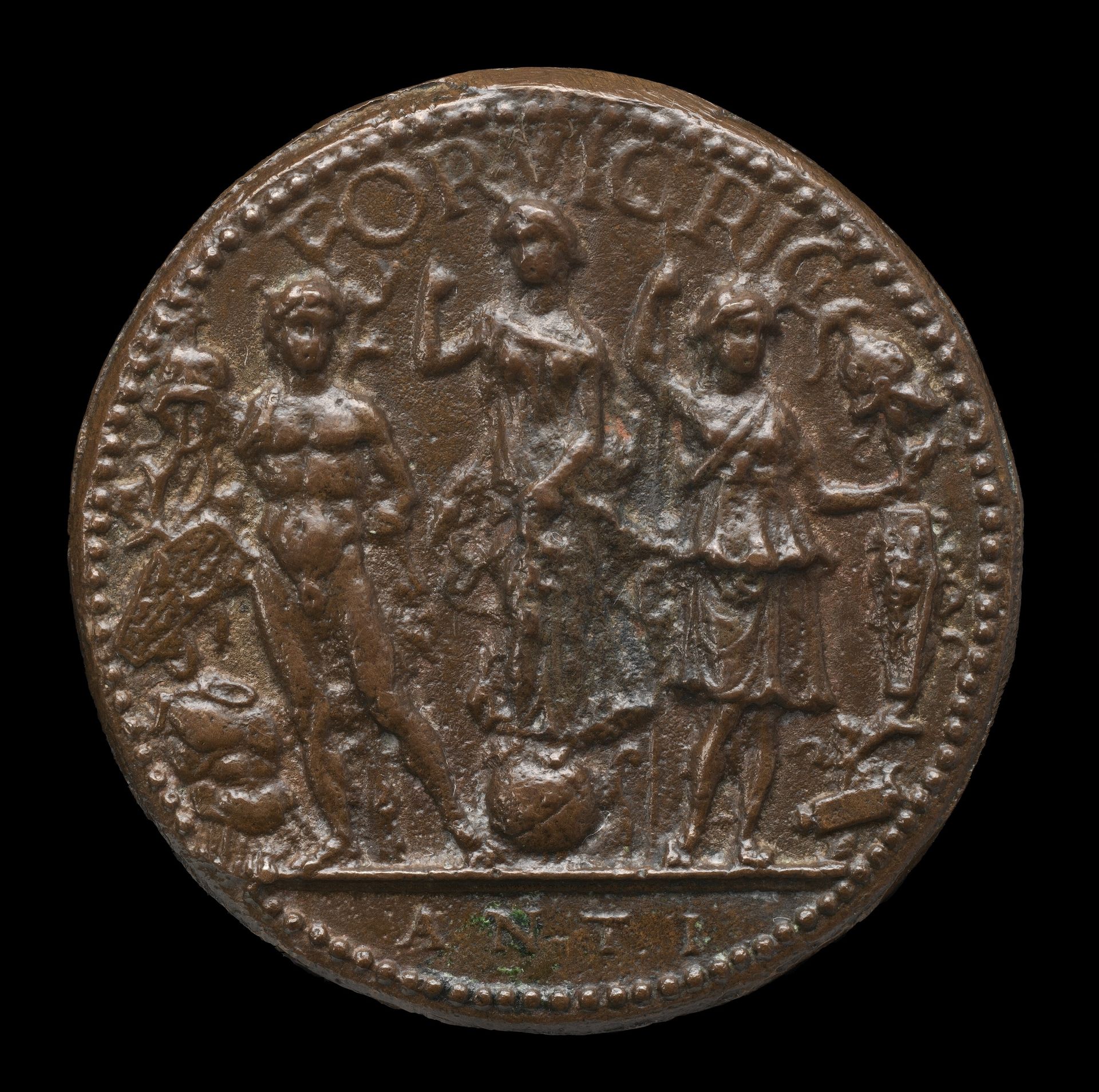 Fortune, Mars, and Minerva [reverse] by Antico
