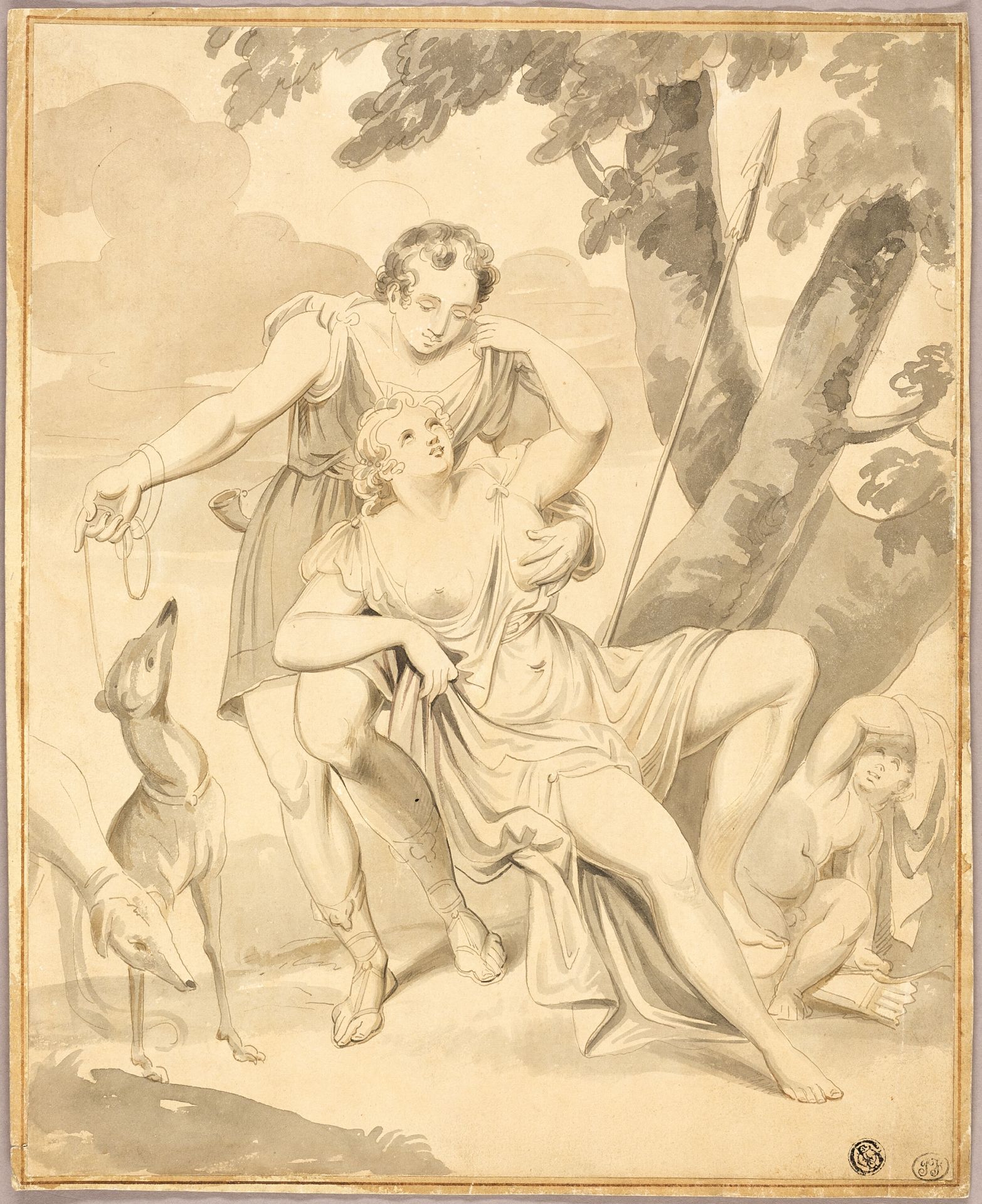 Venus and Adonis by Anonymous