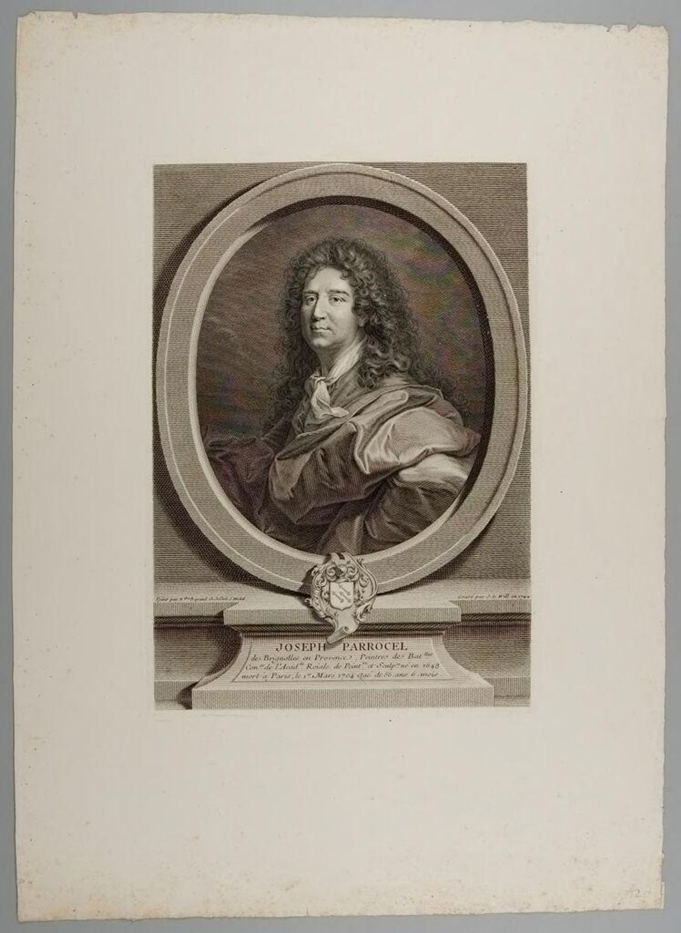 Joseph Parrocel by Johann Georg Wille