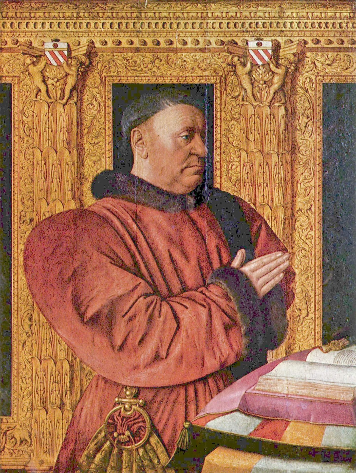 Portrait of Guillaume Jouvenel des Ursins, the Chancellor of Charles VII by Jean Fouquet
