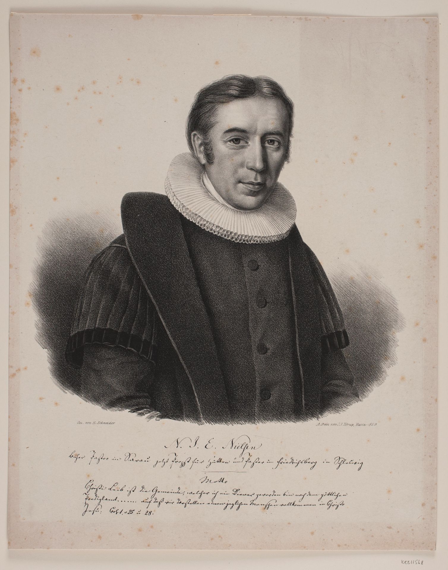 Nicolaus Johann Ernst Nielsen by Jakob Jensen Hørup