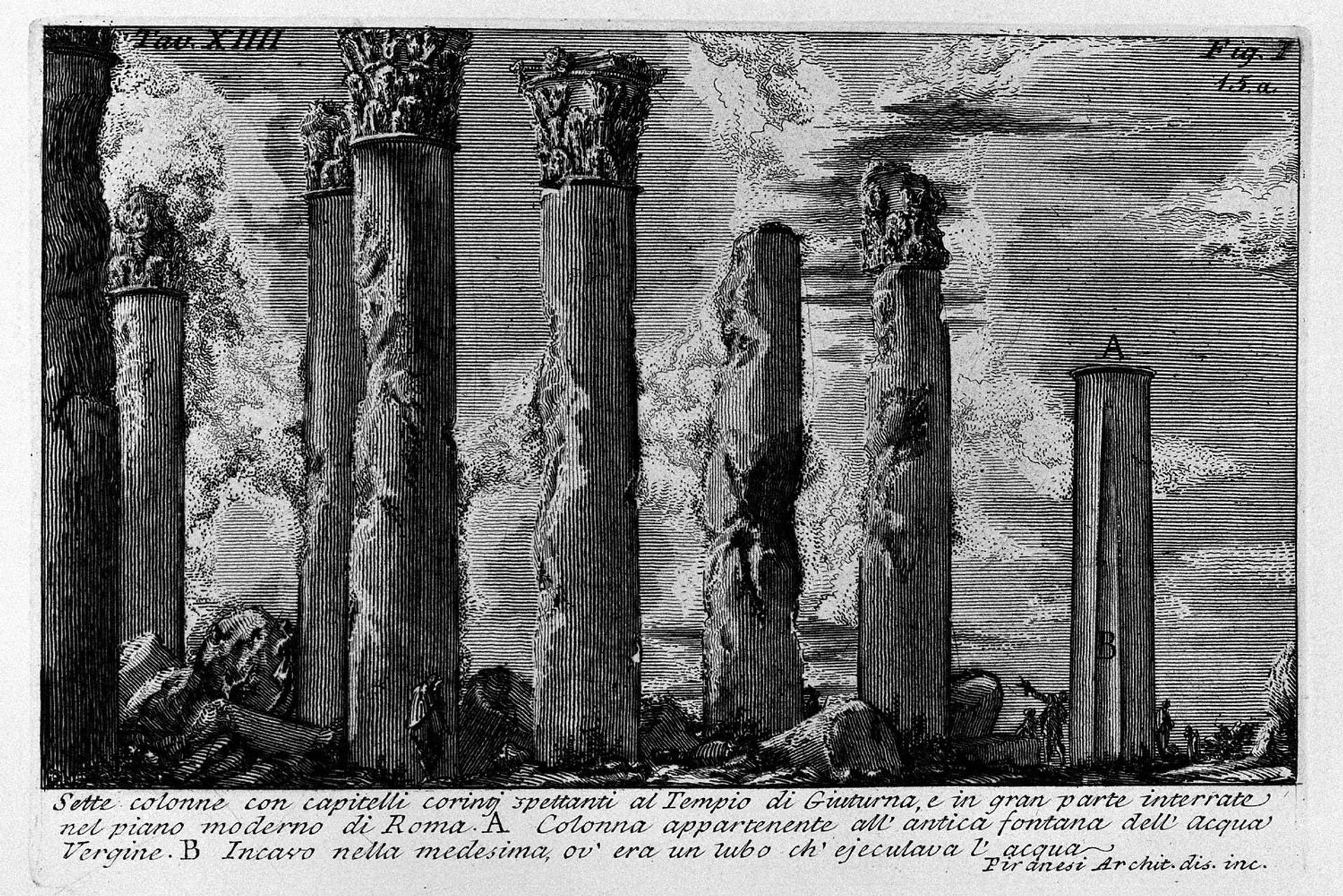 The Roman antiquities, t. 1, Plate XIV by Giovanni Battista Piranesi