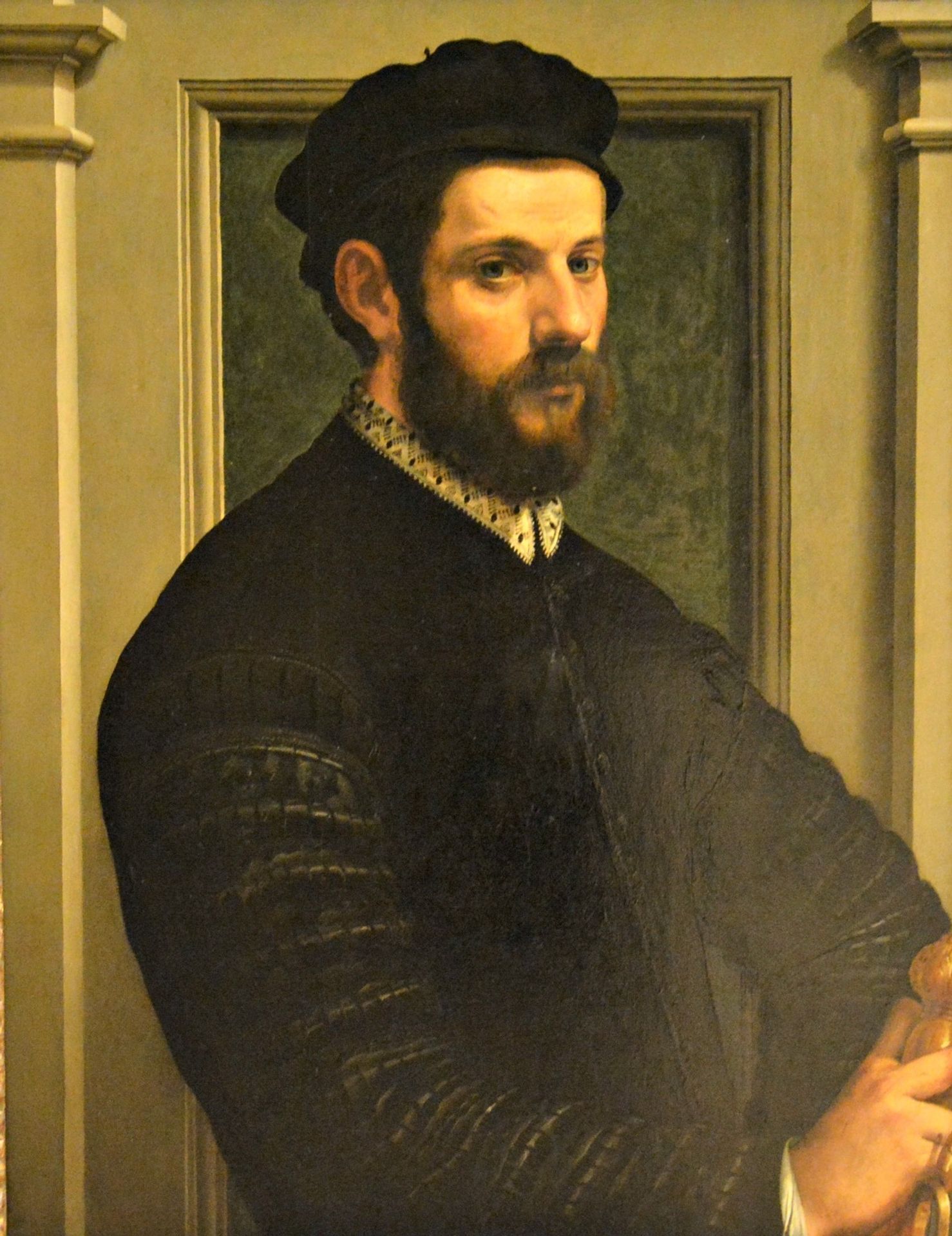 Self-portrait in gentleman's clothes by Francesco de' Rossi (Francesco Salviati), "Cecchino"
