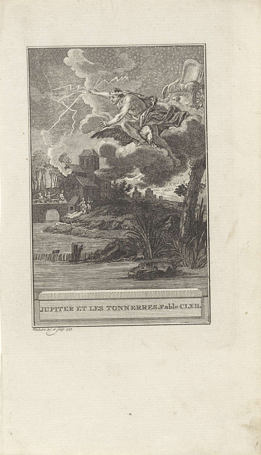 Jupiter en de donder by Reinier Vinkeles