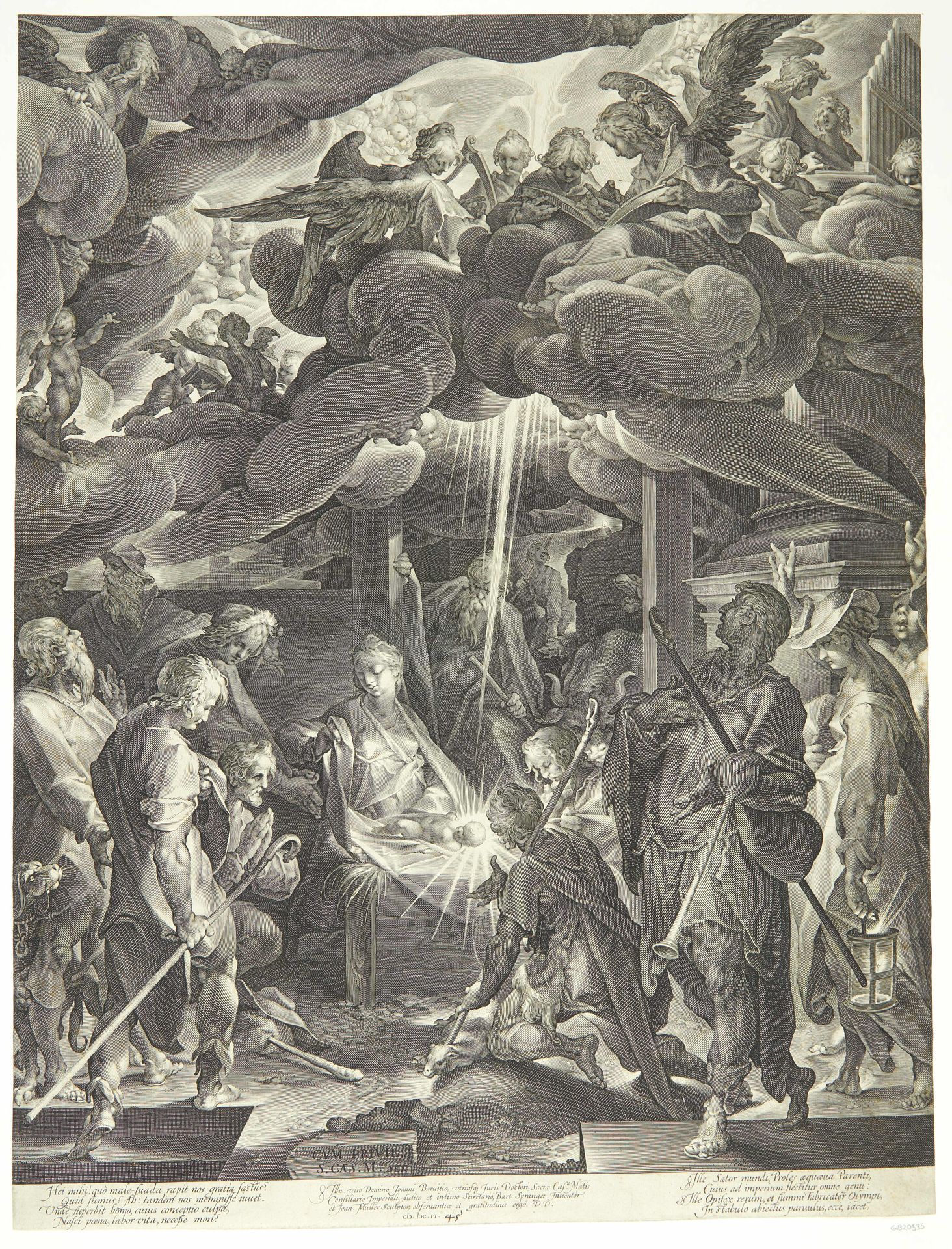 Hyrdernes tilbedelse by Jan Harmensz. Muller