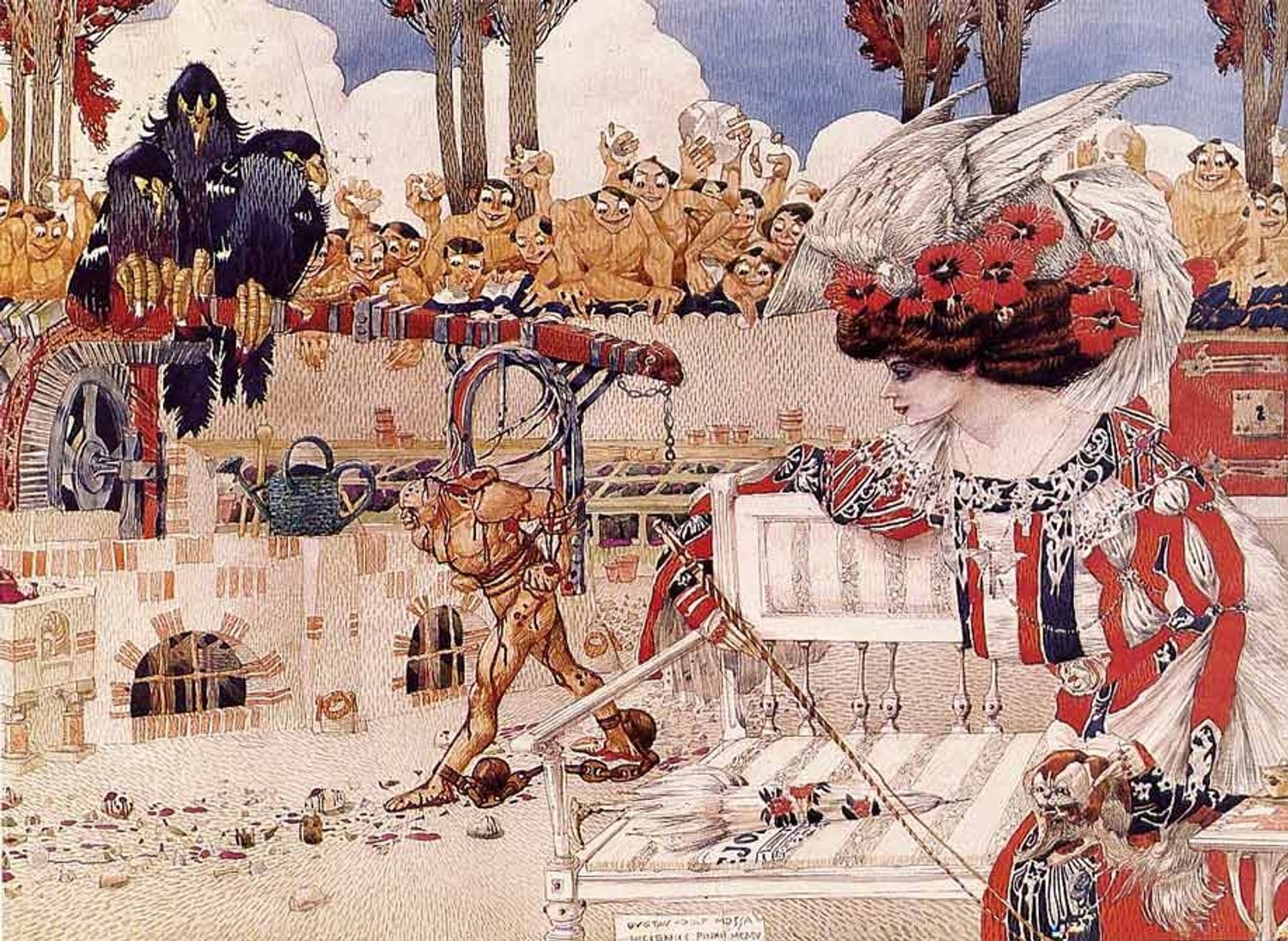 Dalilah Amuses Herself by Gustav Adolf Mossa