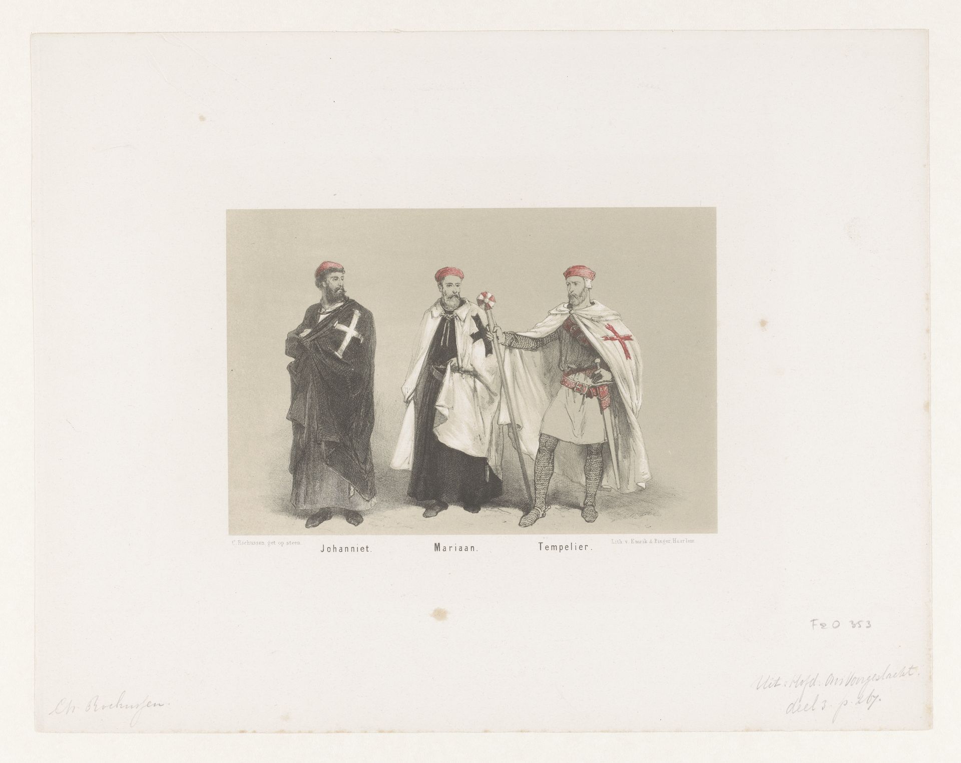 Drie ridders by Charles Rochussen