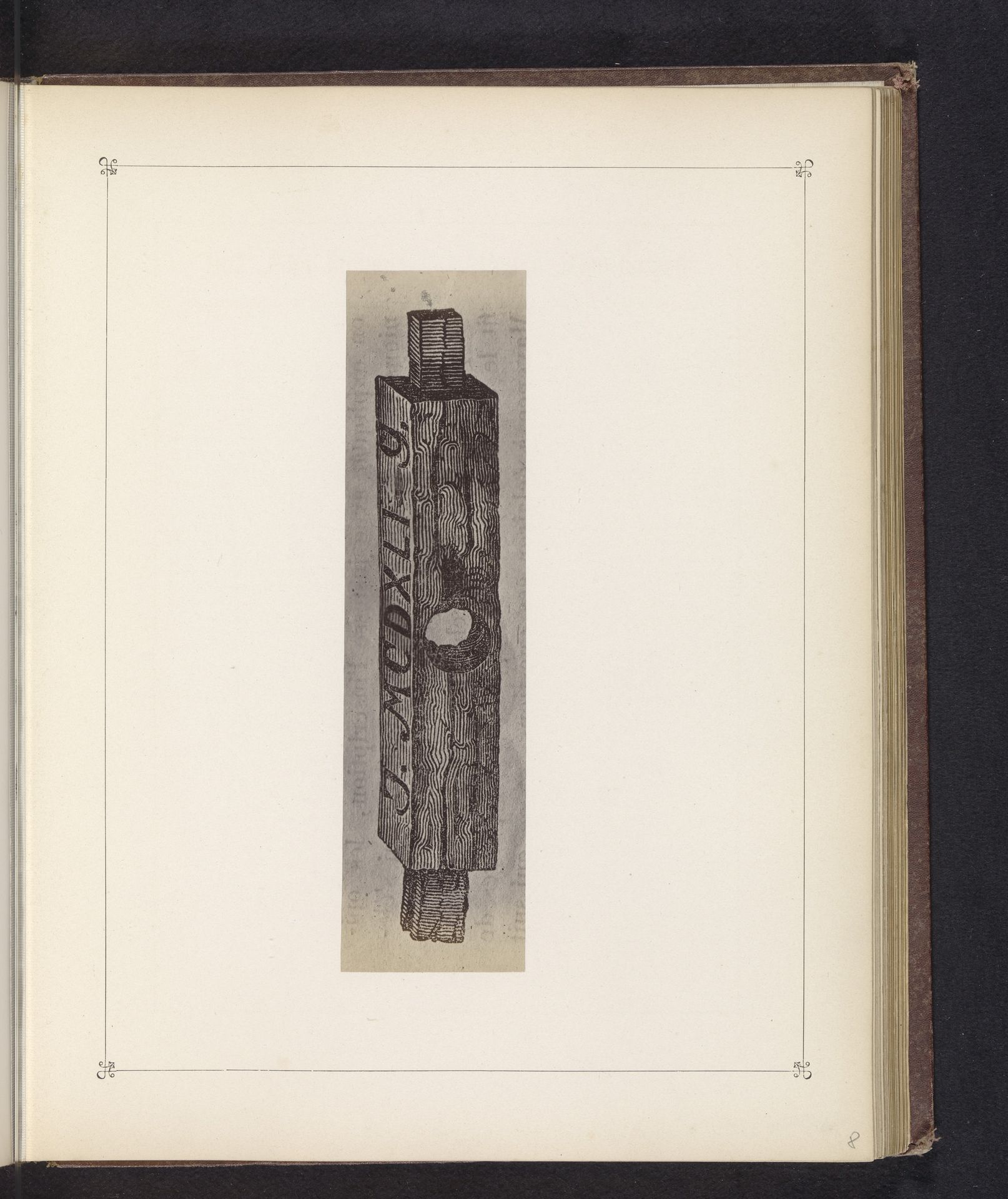 Fotoreproductie van een prent, voorstellende een houten drukvorm by B. Erdmann