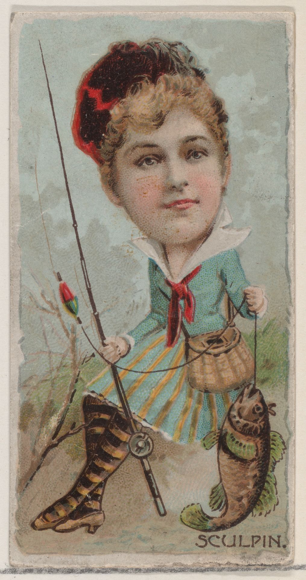 Sculpin, from the series Fishers and Fish (N74) for Duke brand cigarettes by Knapp & Company