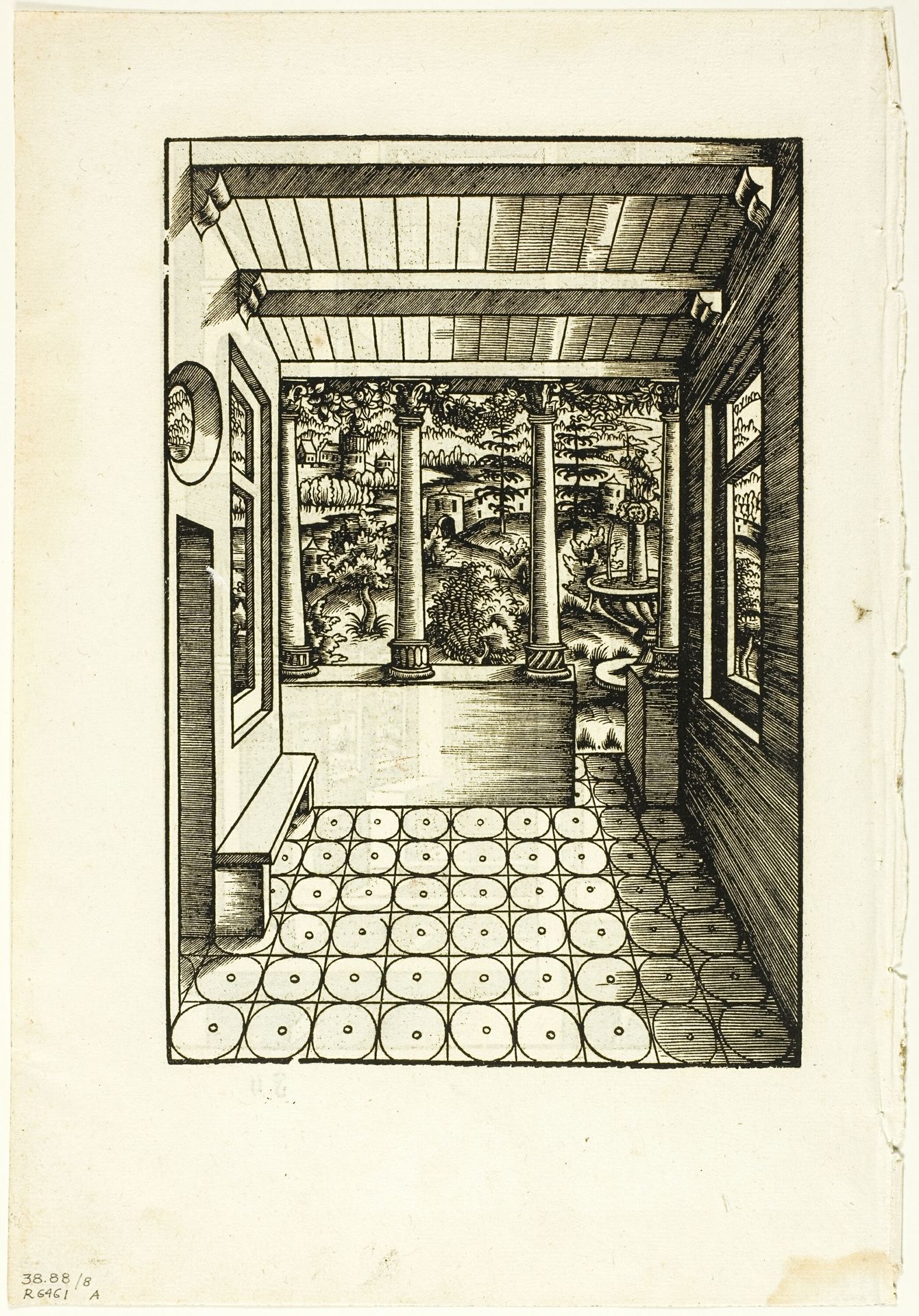 Illustration from Kunst des Messens (The Art of Measurement), plate eight from Woodcuts from Books of the XVI Century by Monogrammist H.H.