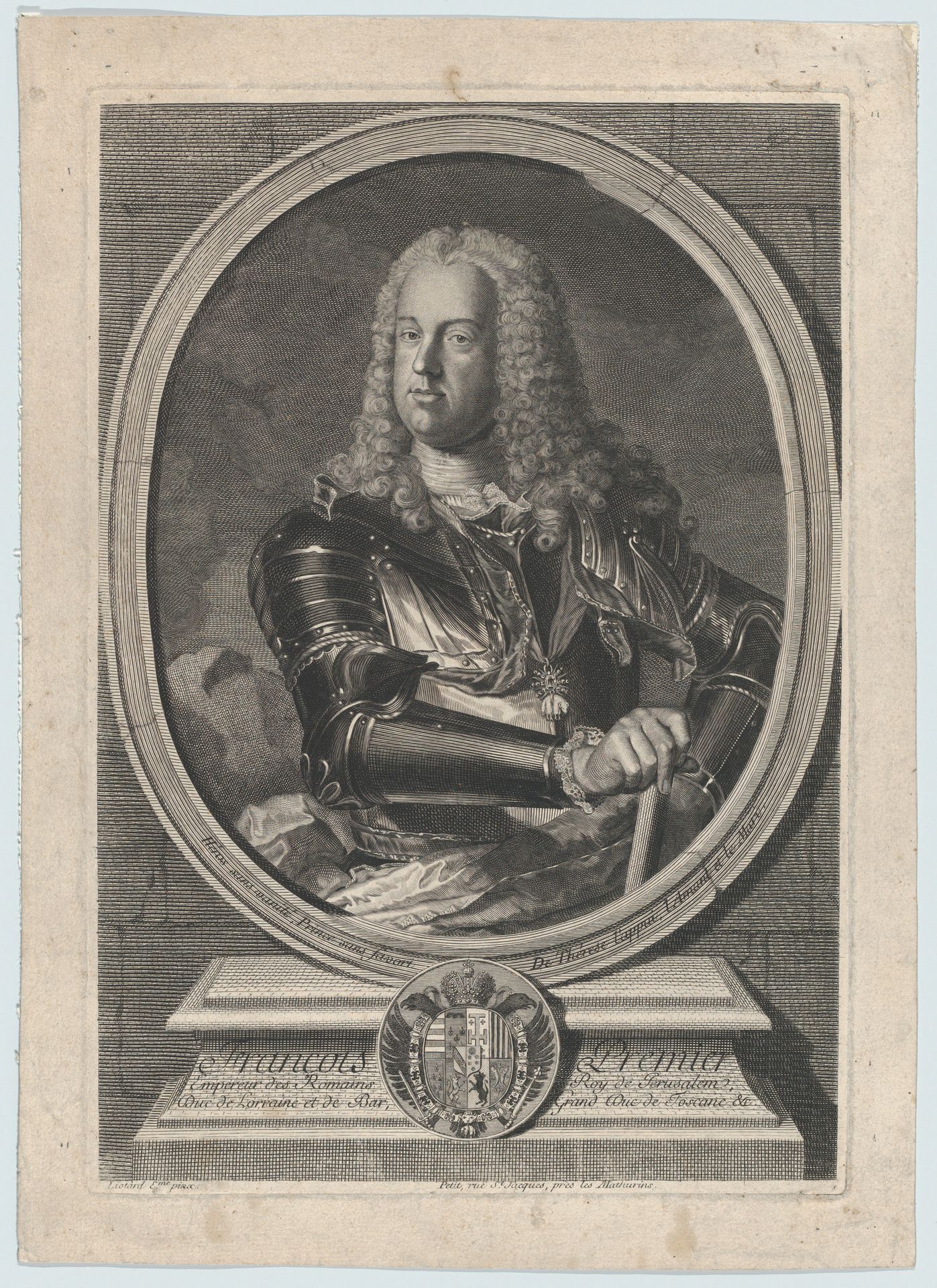 Portrait of François I by Gilles Jacques Petit