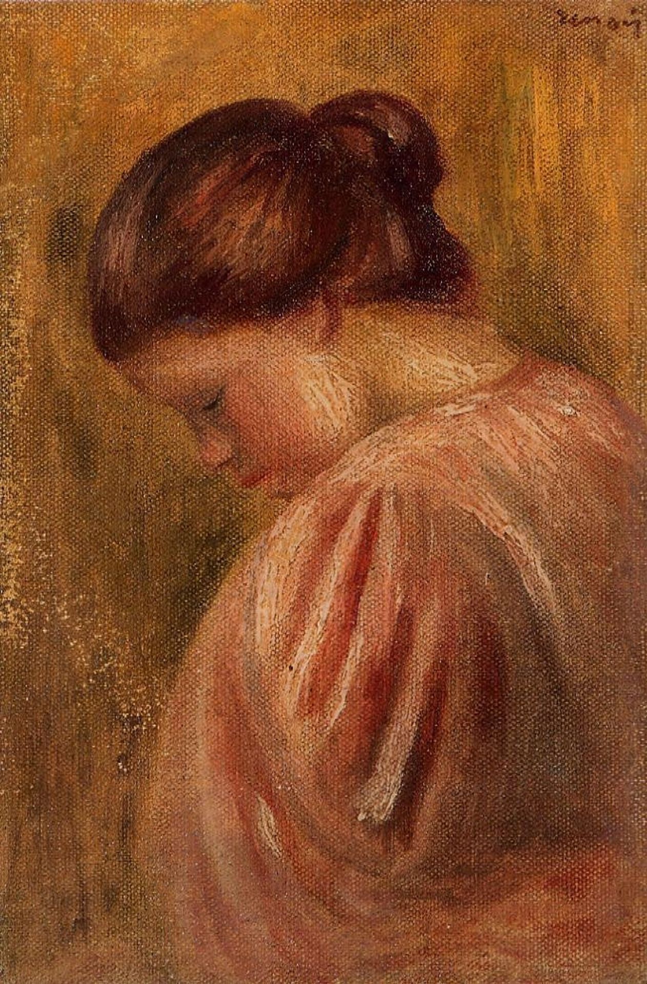 Portrait of a Girl in Red by Pierre-Auguste Renoir