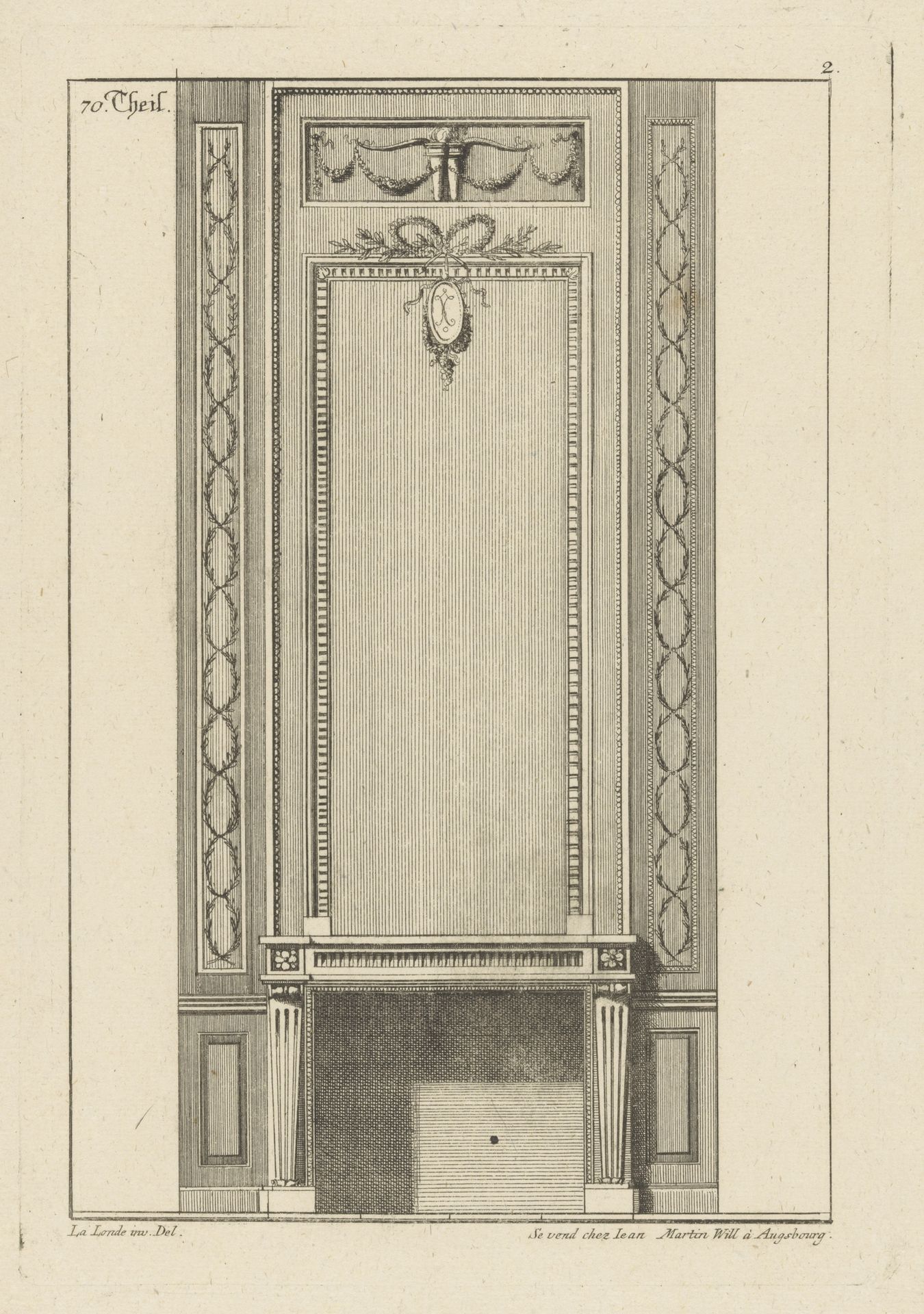 Schouw met medaillon by Anonymous