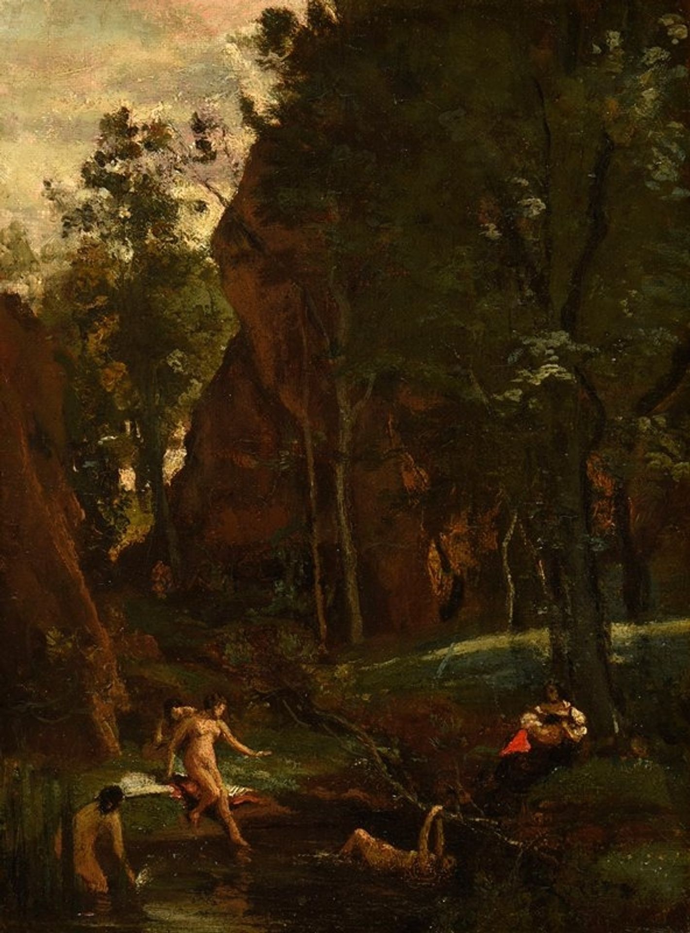 Diane au bain by Camille Corot