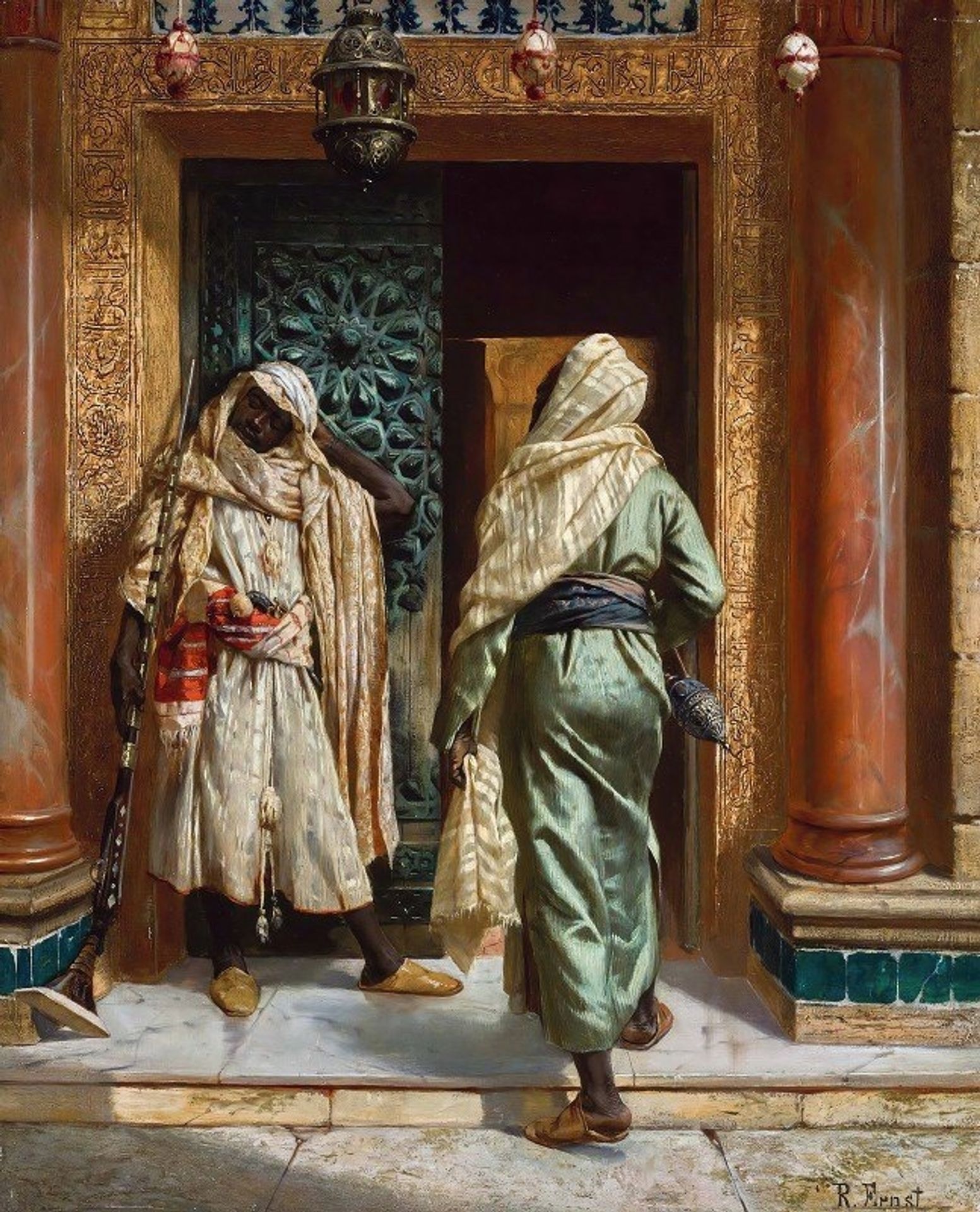The Dozing Guard by Rudolf Ernst
