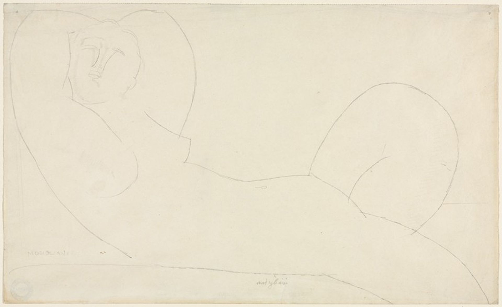Reclining Female Nude by Amedeo Modigliani