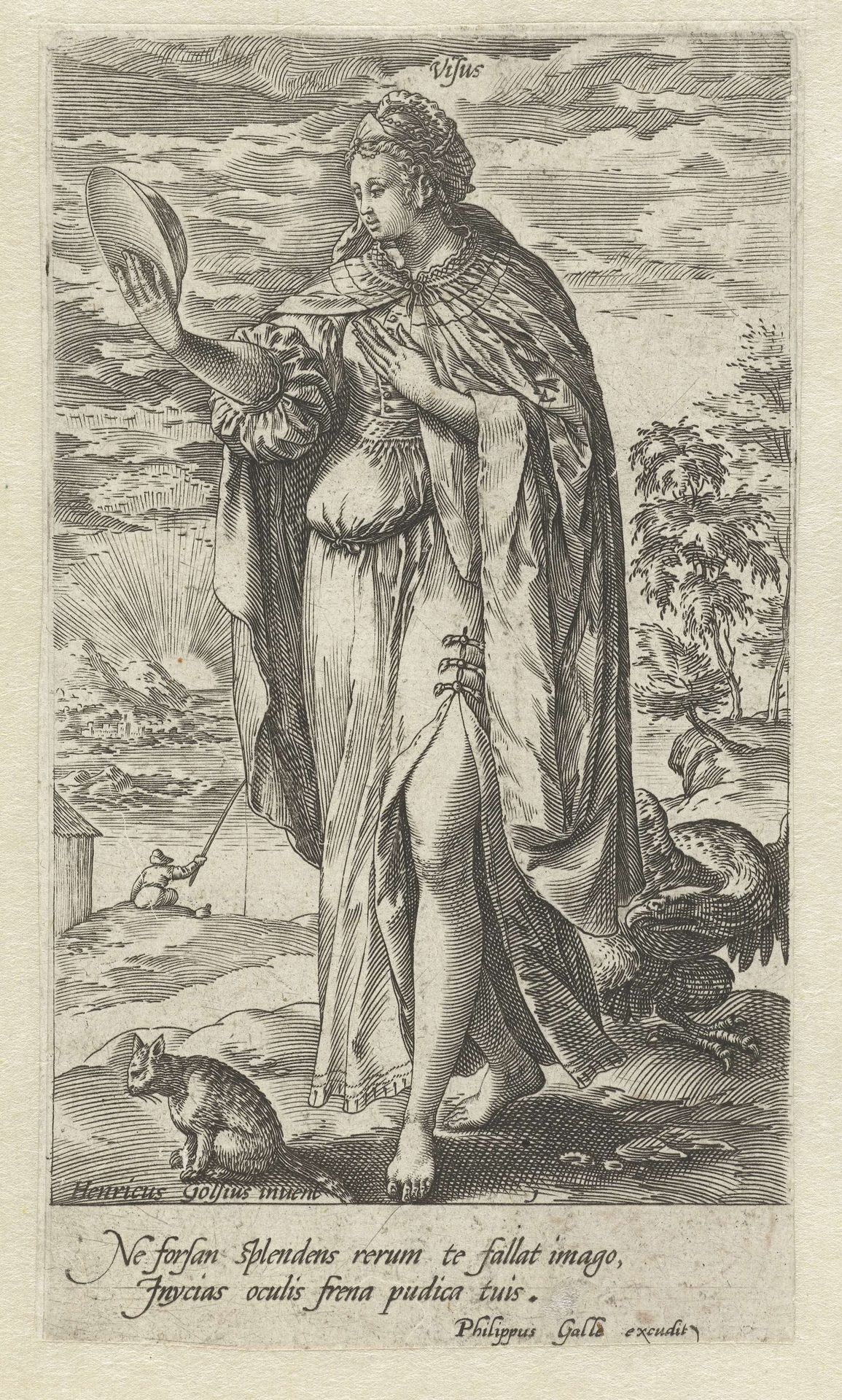 Gezicht by Hendrick Goltzius