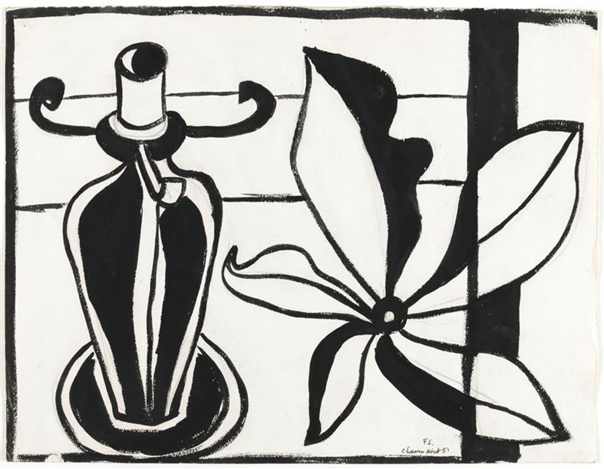 Flower lamp by Fernand Léger