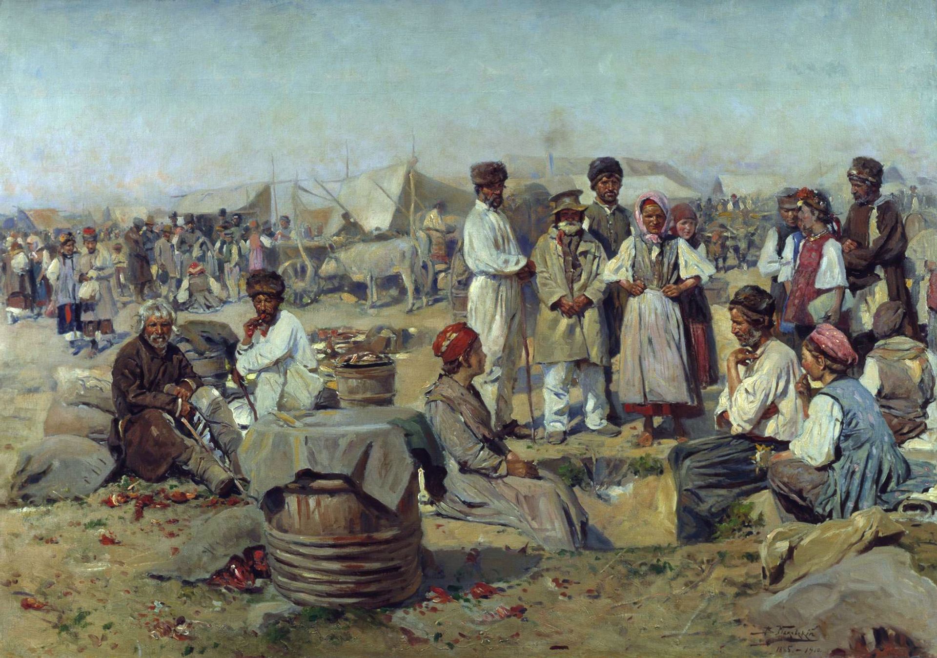 Market fair in Poltava by Vladimir Makovsky