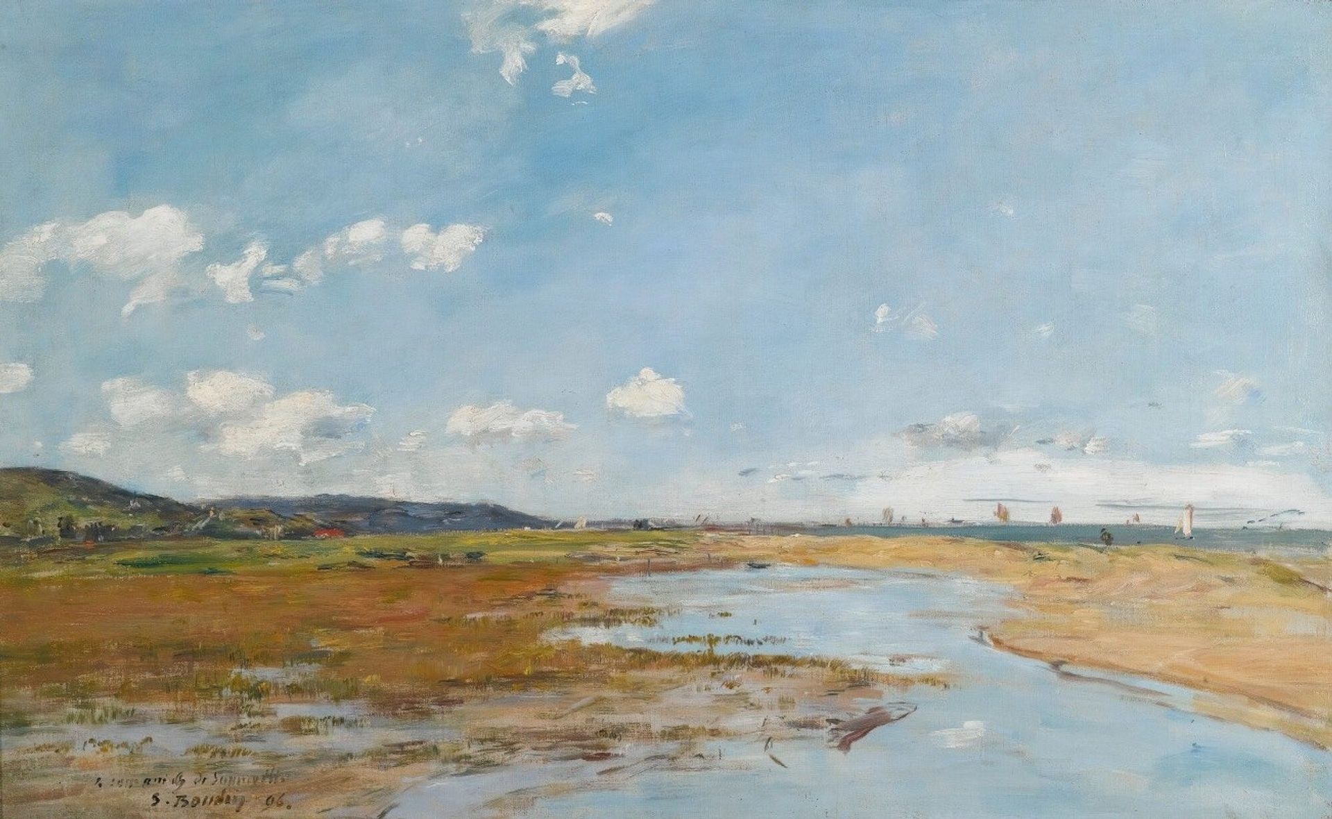 Deauville. Le Rivage by Eugène Boudin