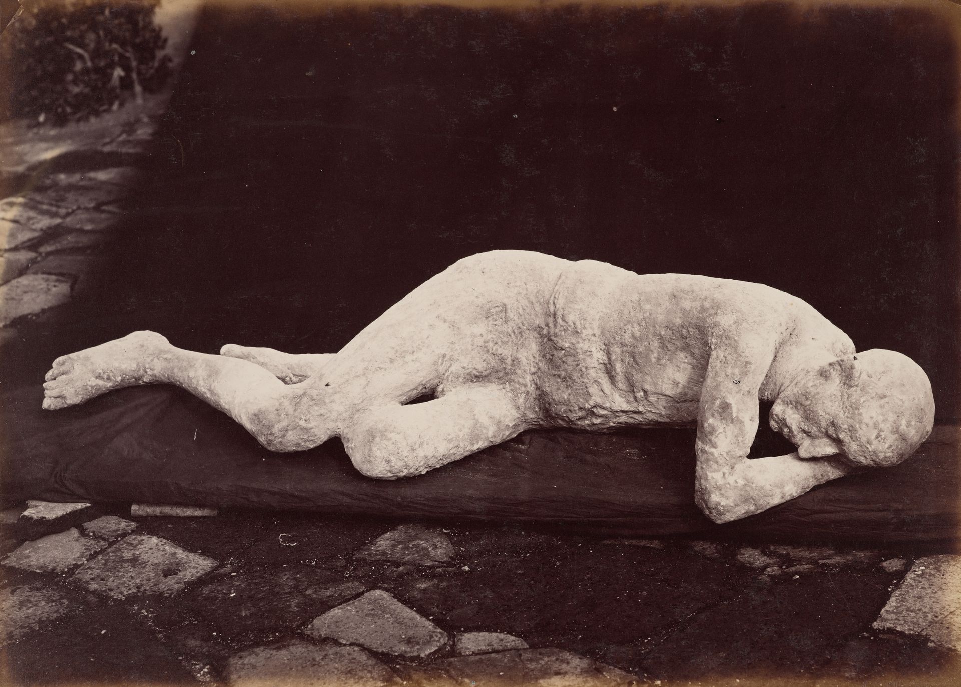 Body Cast from Pompeii by Giorgio Sommer
