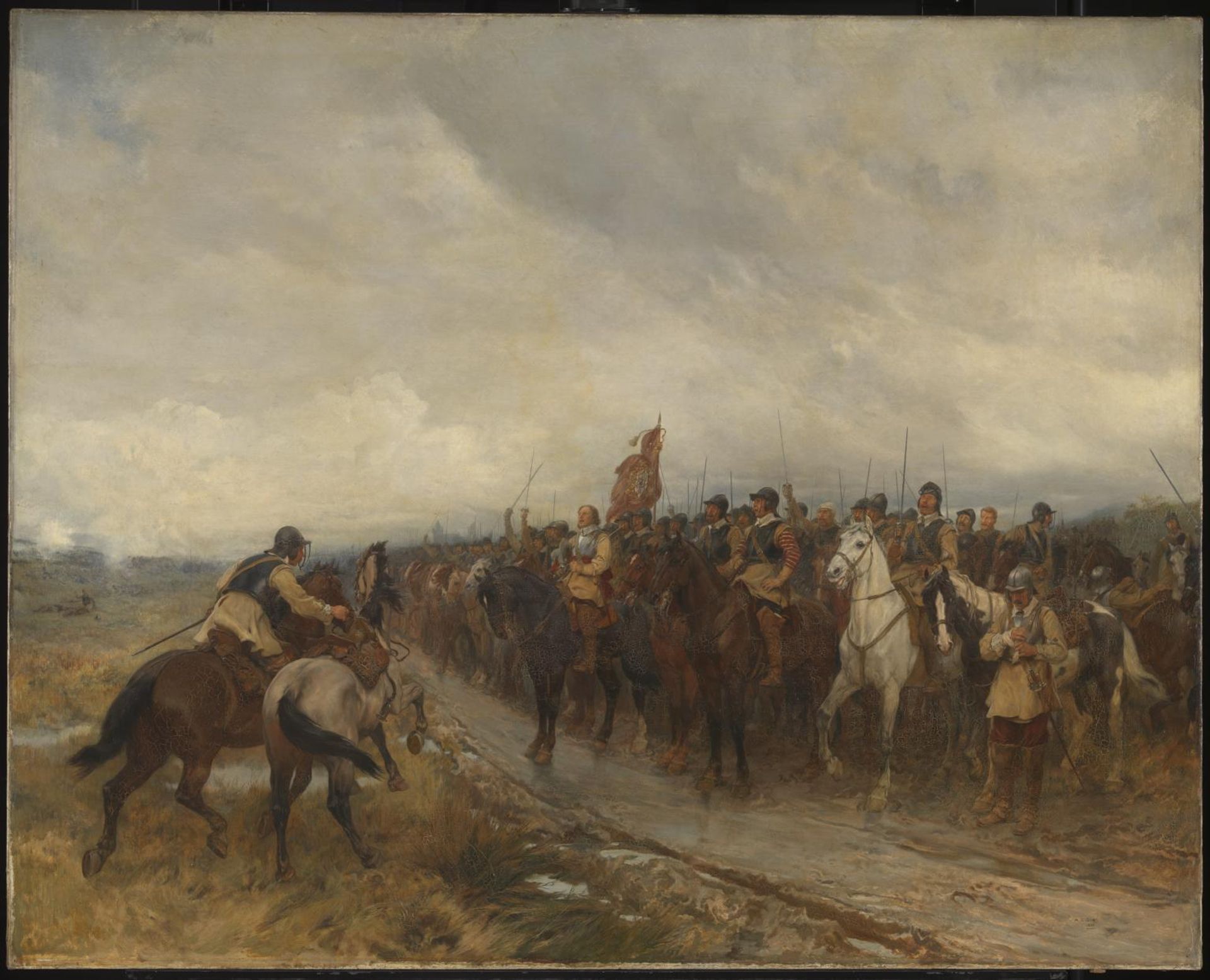Cromwell at Dunbar by  Andrew Carrick Gow