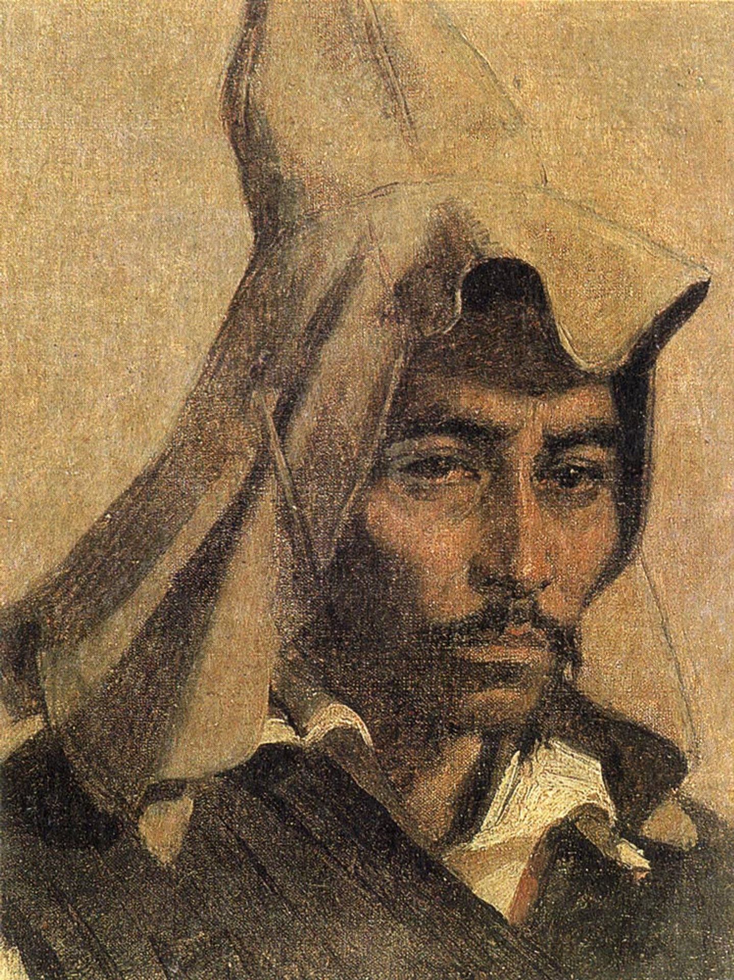Kazakh with his national headdress by Vasily Vereshchagin