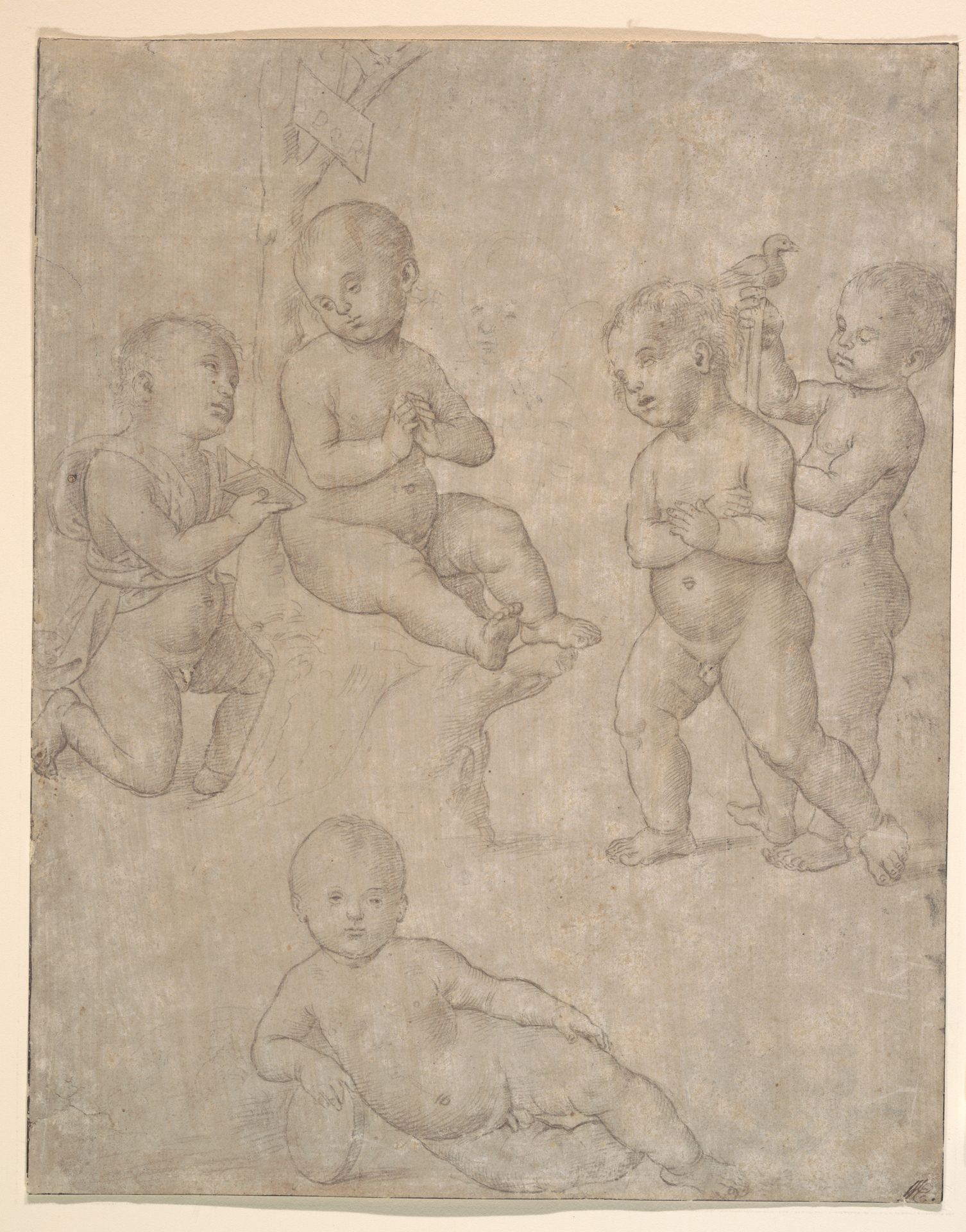 Five Nude Infants in Various Poses by Raphael