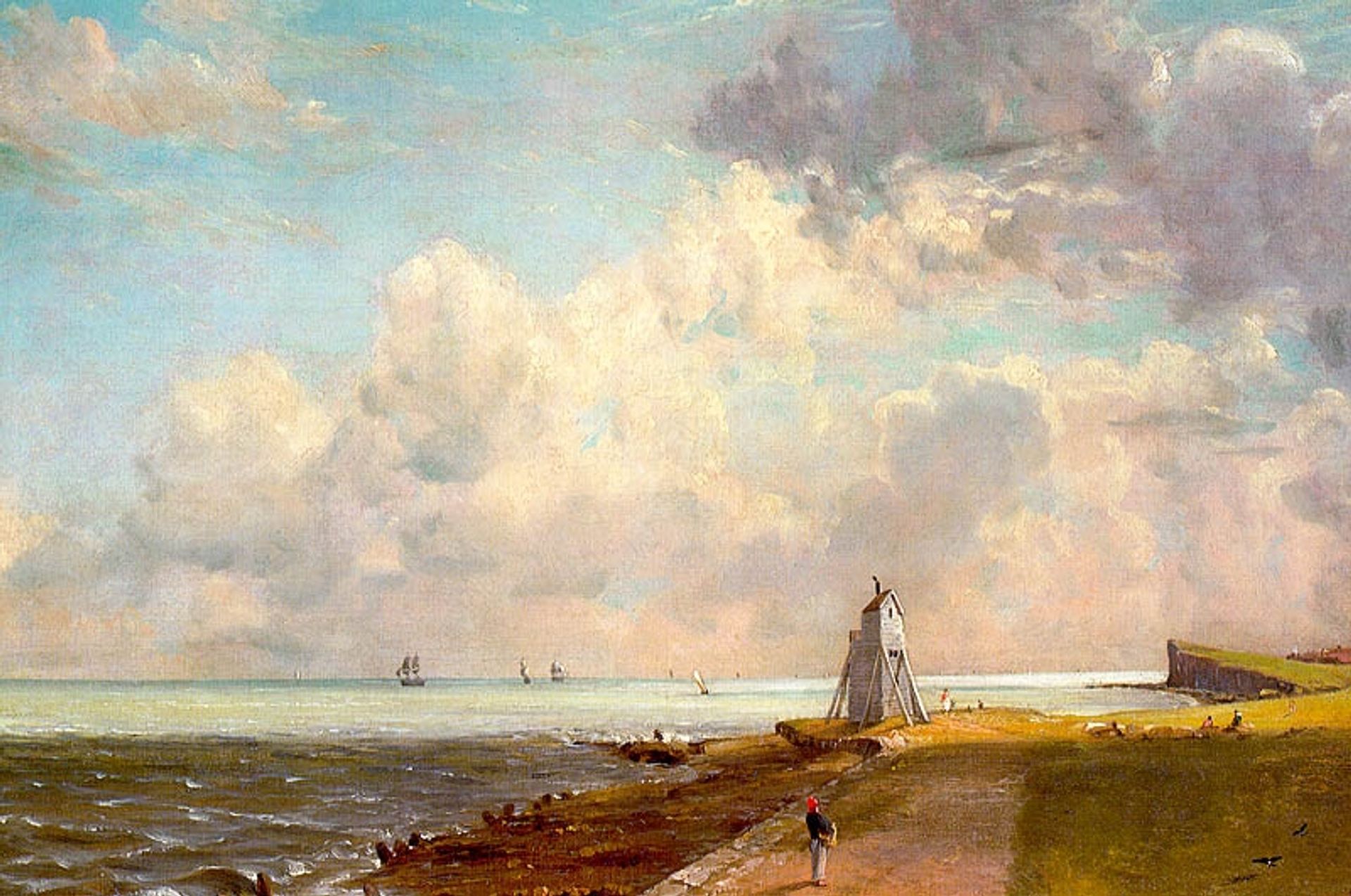 The Low Lighthouse and Beacon Hill by John Constable