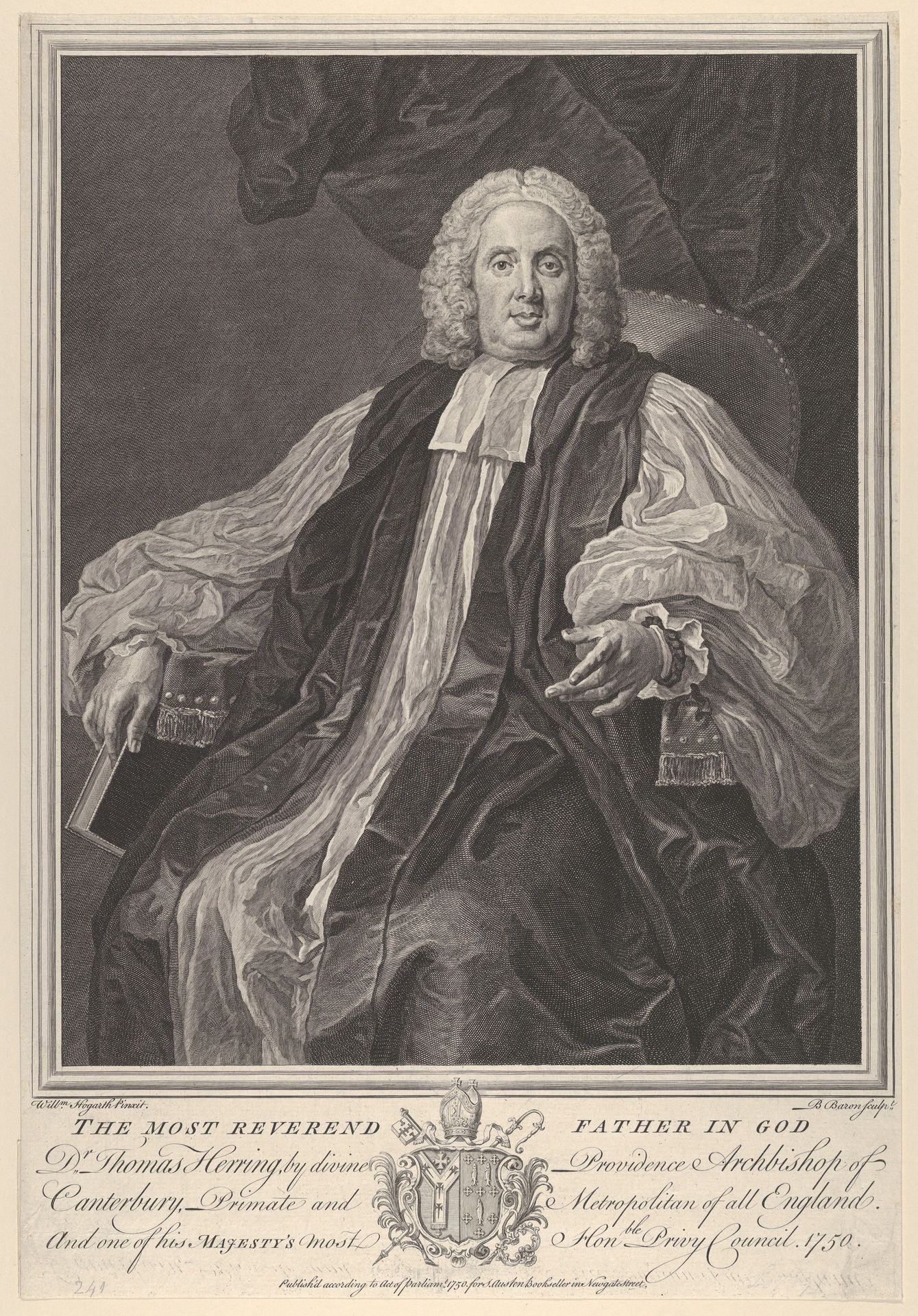 The Most Reverend Thomas Herring, Archbishop of Canterbury by Bernard Baron